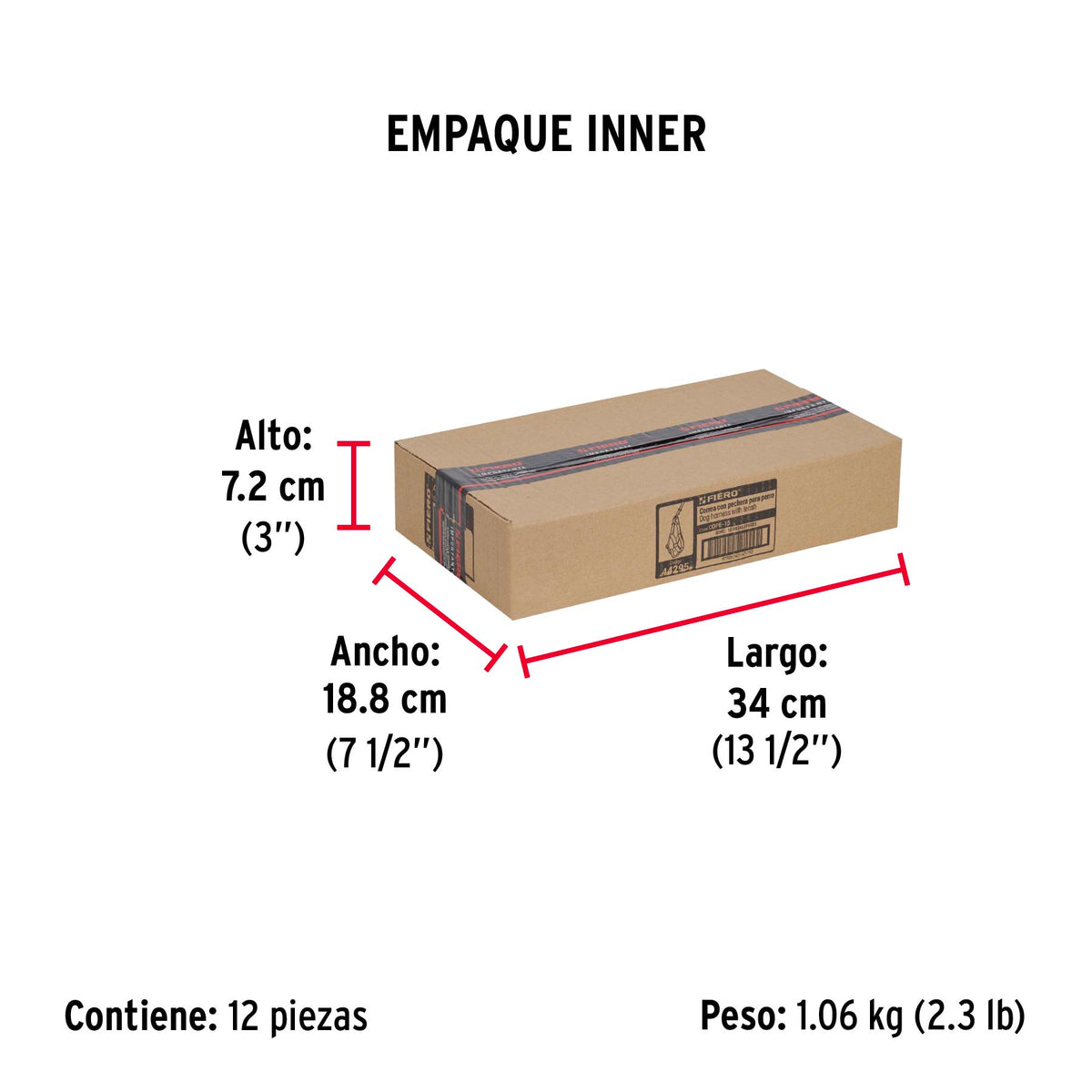Correa para perro con pechera, 1.5 cm ancho