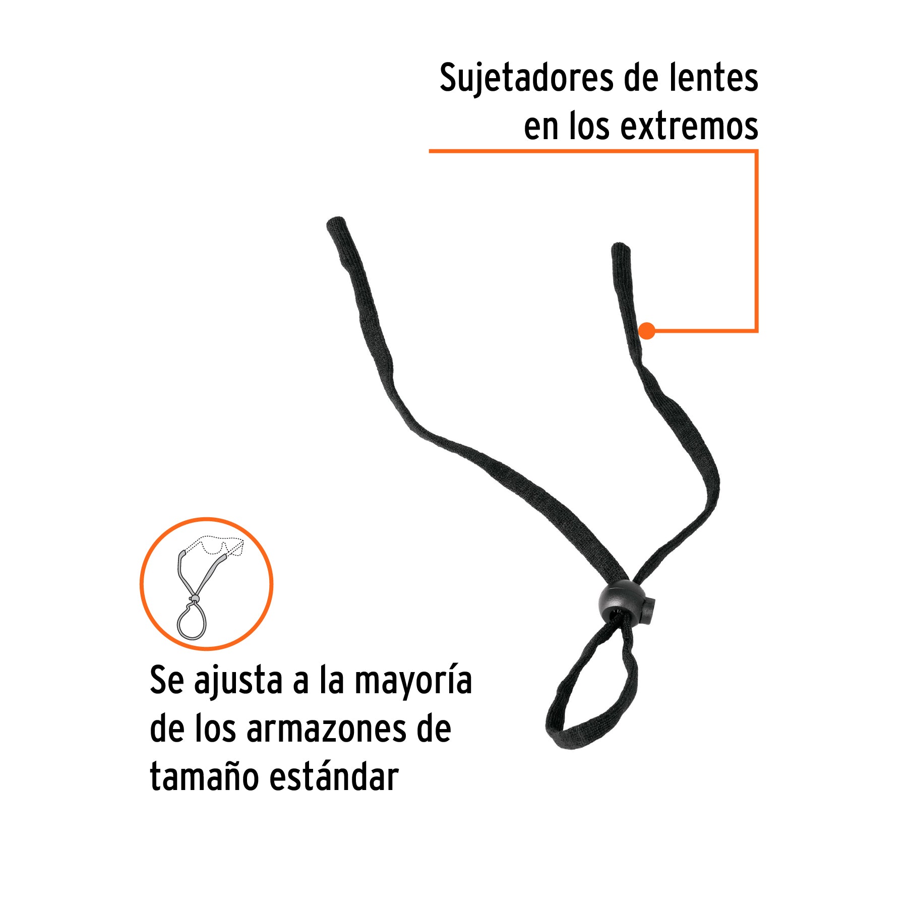 Cordón para lentes de seguridad
