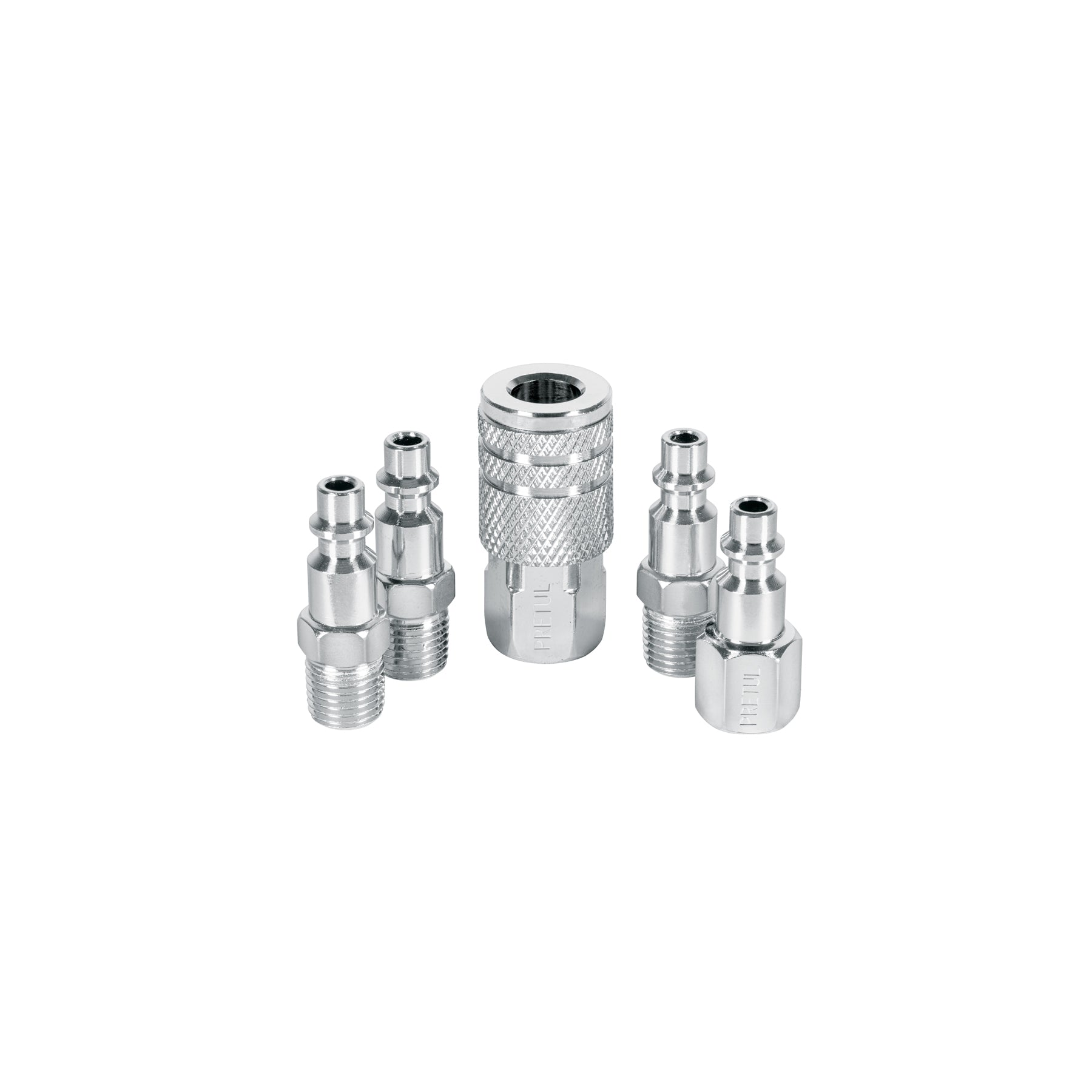 4 conectores y 1 cople para compresor, Pretul