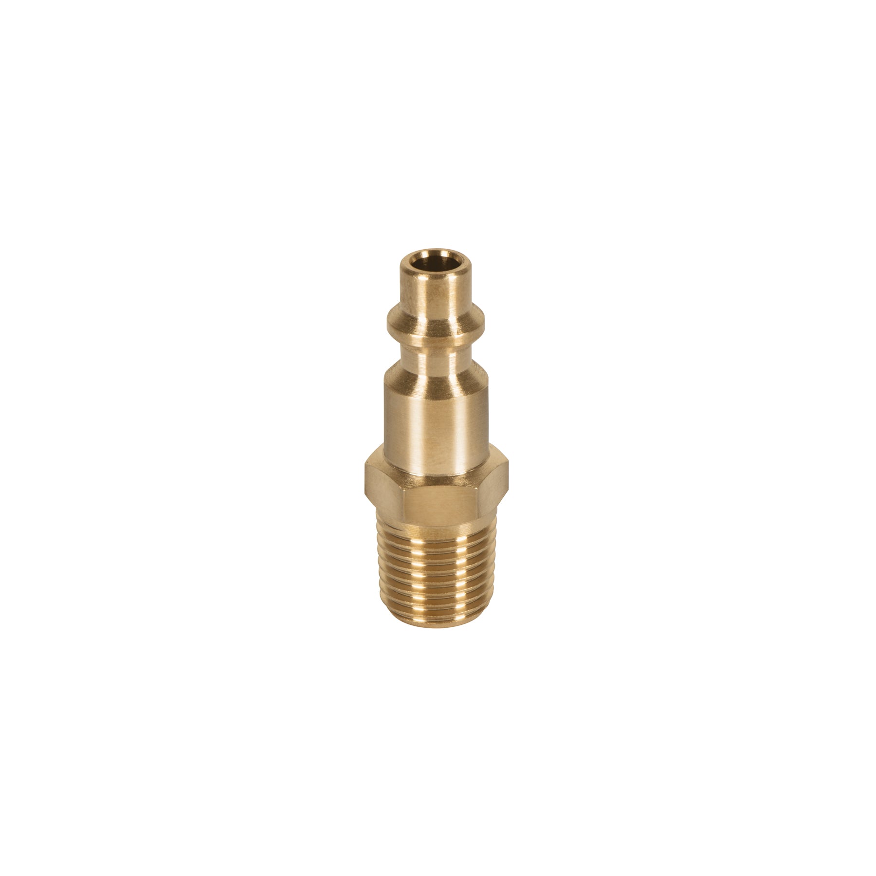 Conector rápido, tipo m, niquelado, cuerda 1/4 npt, macho