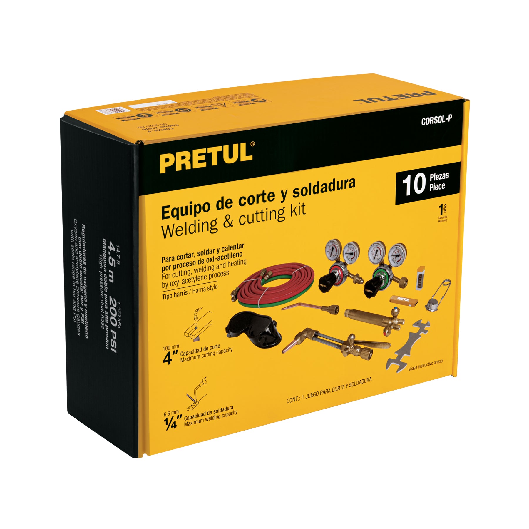 Equipo de corte y soldadura, Pretul
