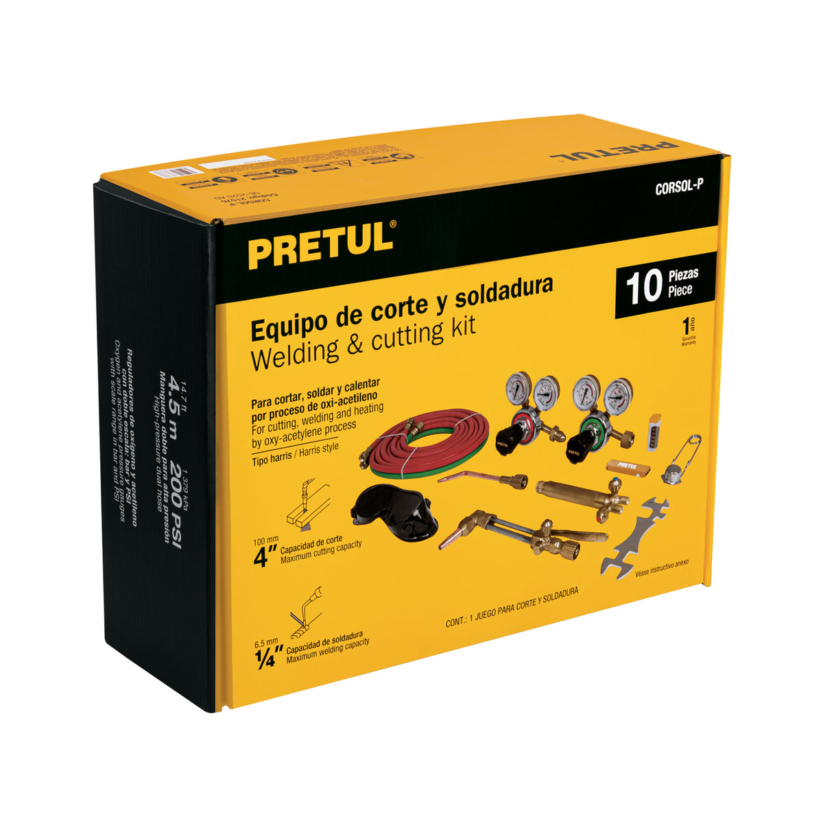 Equipo de corte y soldadura, Pretul