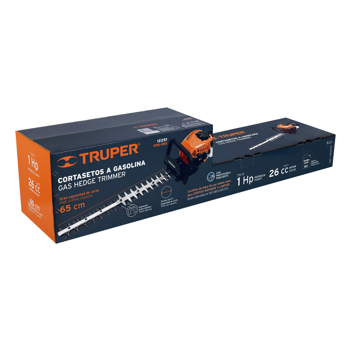 Cortasetos de gasolina, 26 cc
