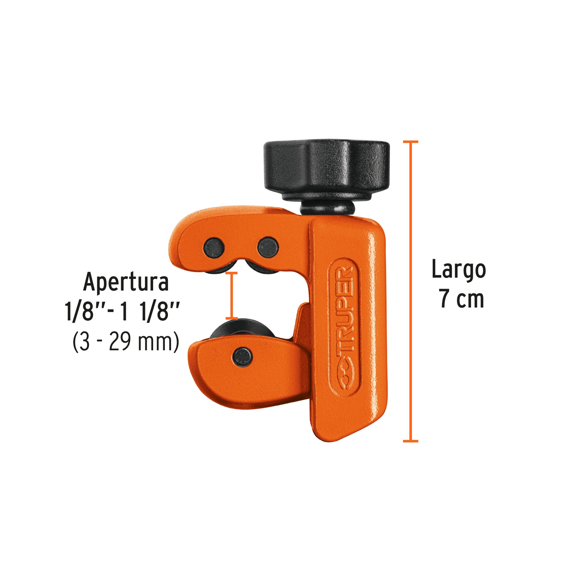Cortador de tubo de cobre, hasta 1-1/8"(30 mm)..