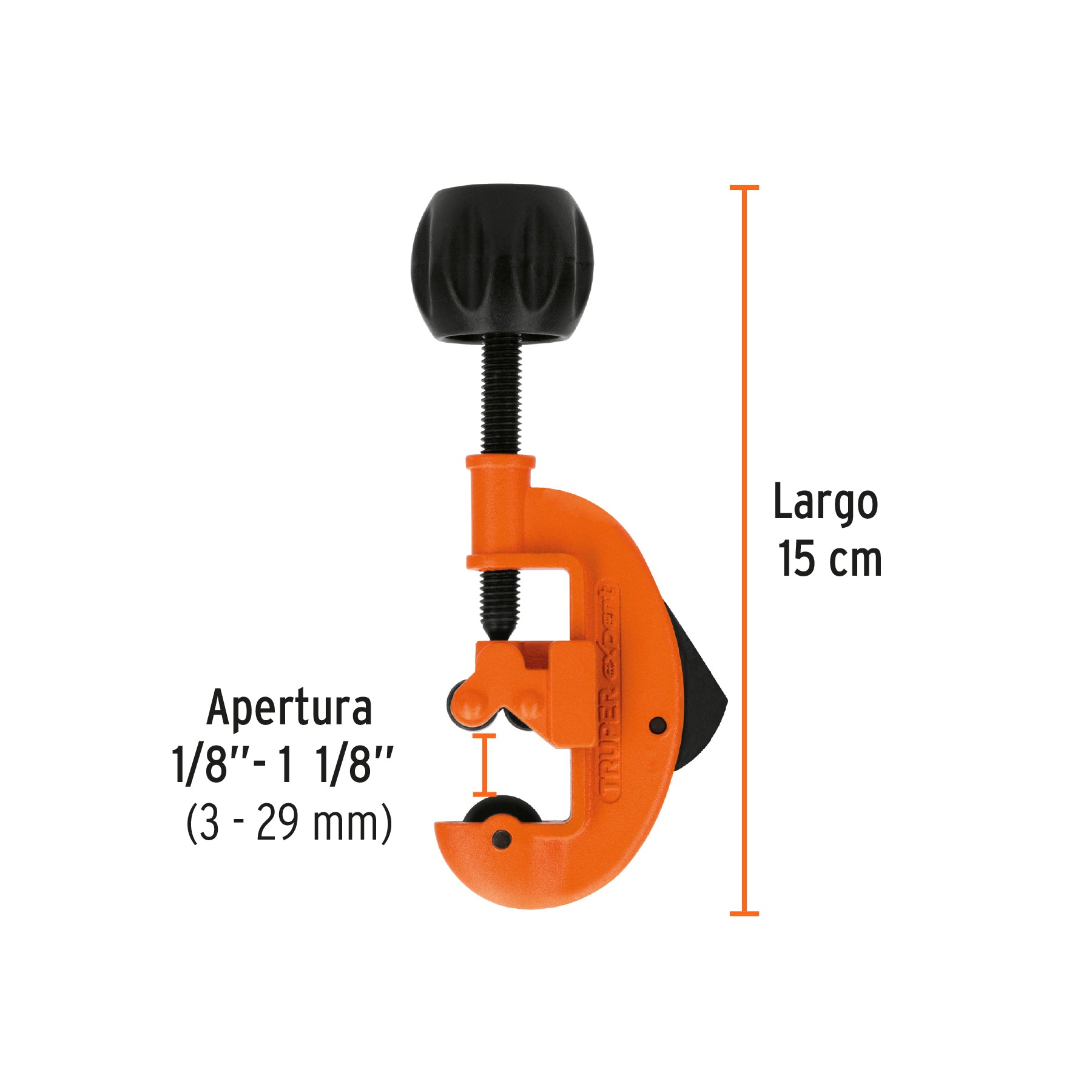 Cortador tubo de cobre, hasta 1-1/8", cuchilla de 20x6mm