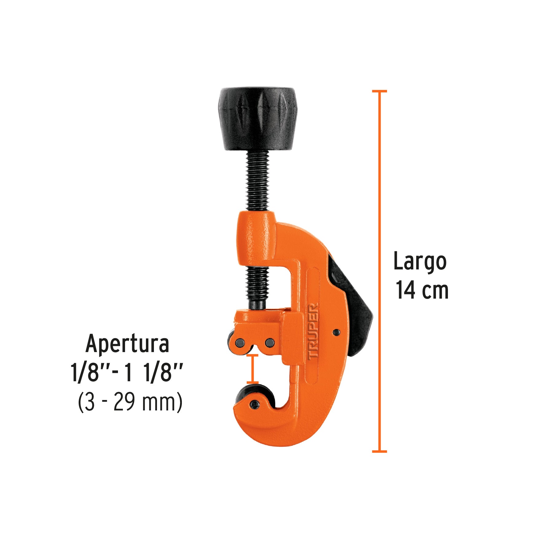 Cortador de tubo de cobre, hasta 1-1/8"(30 mm)