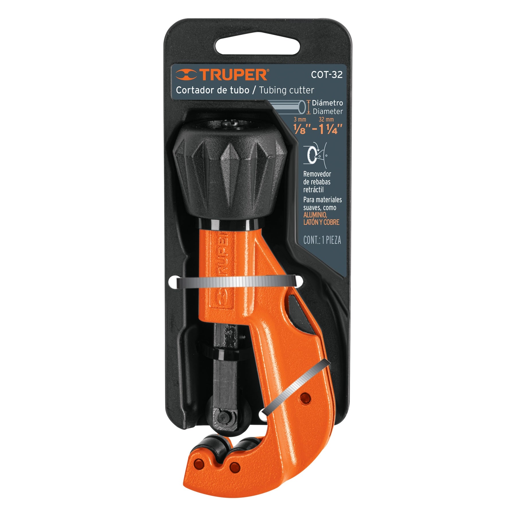Cortador de tubo de cobre, hasta 1-1/4"(32 mm)