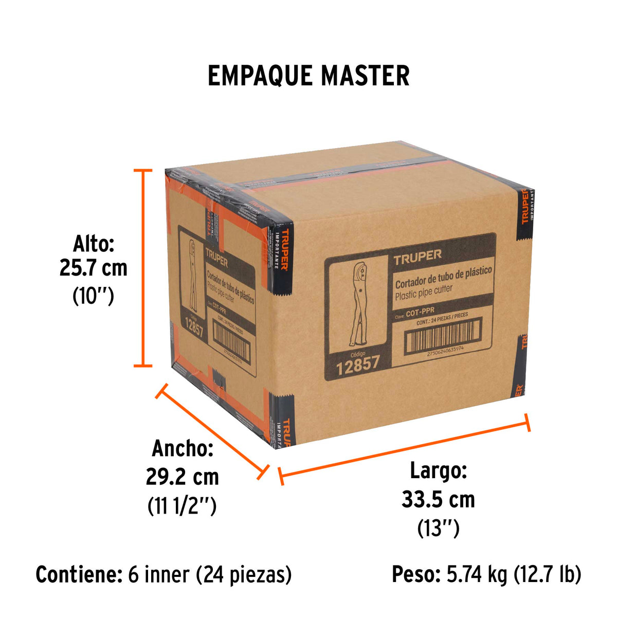 Cortador de tubo de PPR de 3/4"
