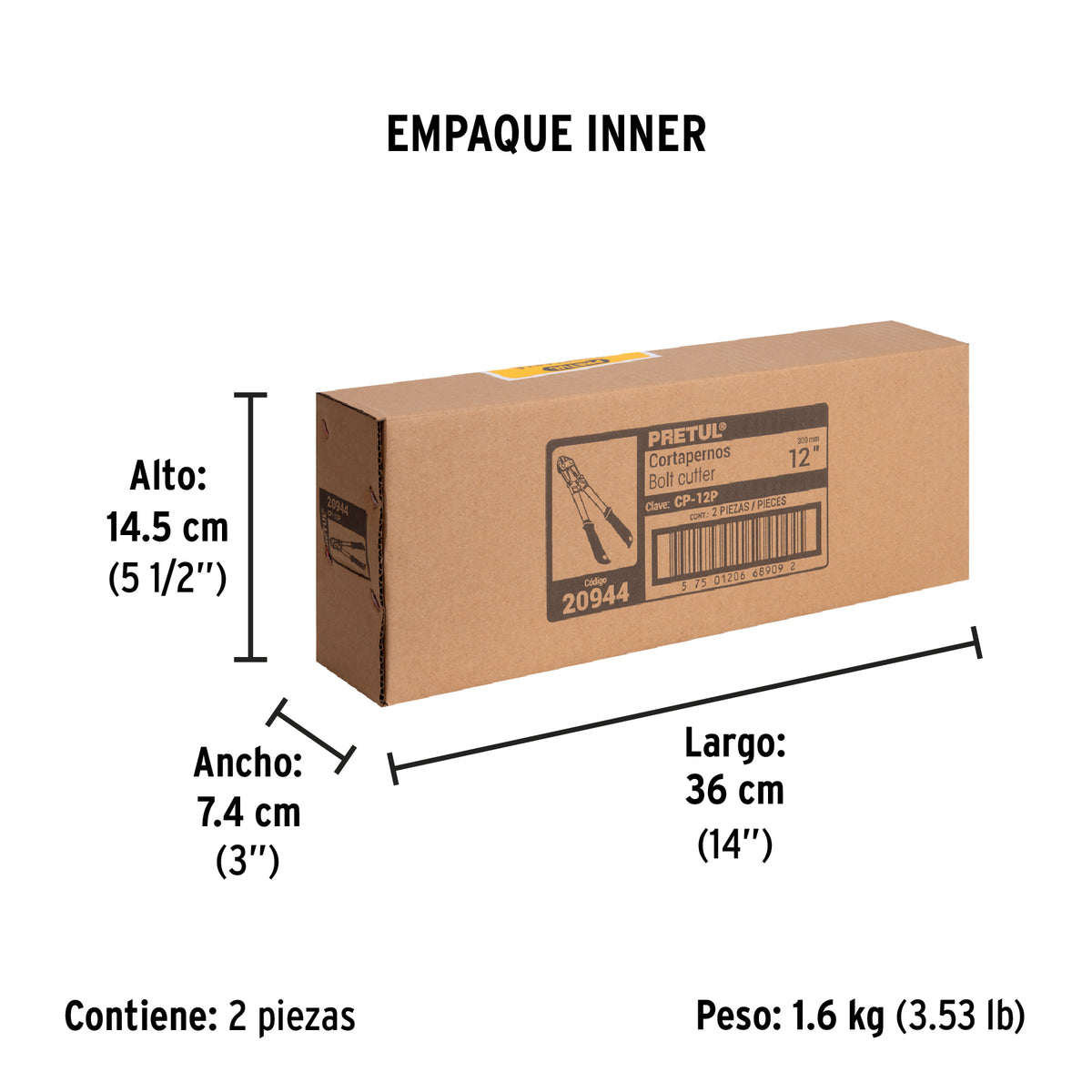 Cortapernos 12", pretul