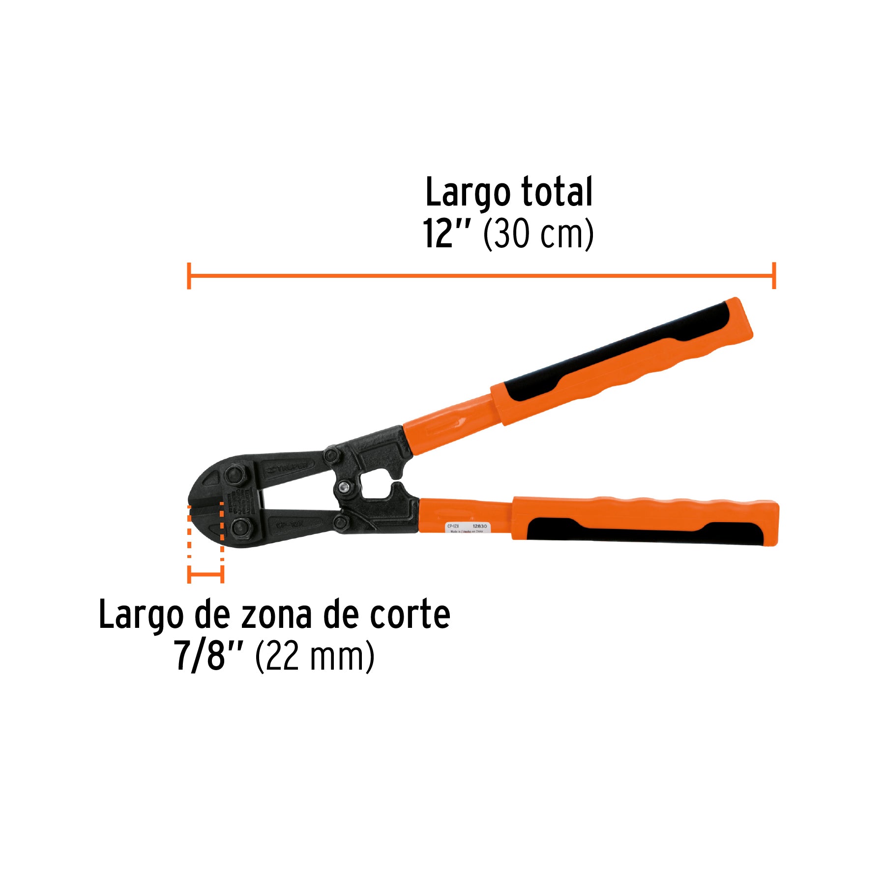 Cortaperno 12", cuchilla fabricada en acero al silicio