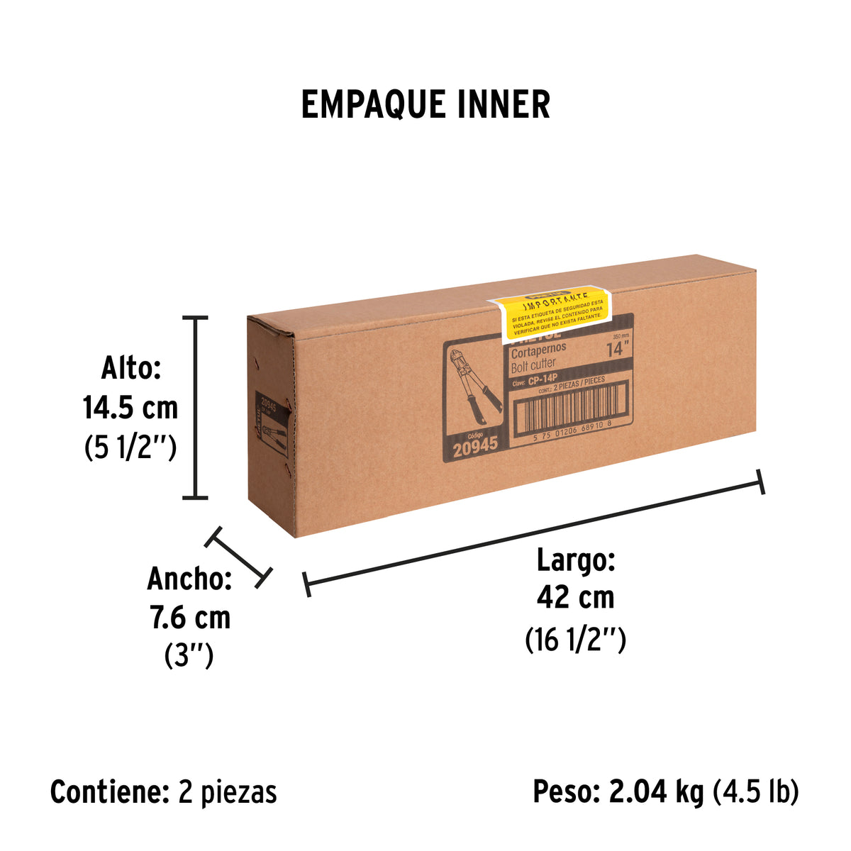 Cortapernos 14", pretul