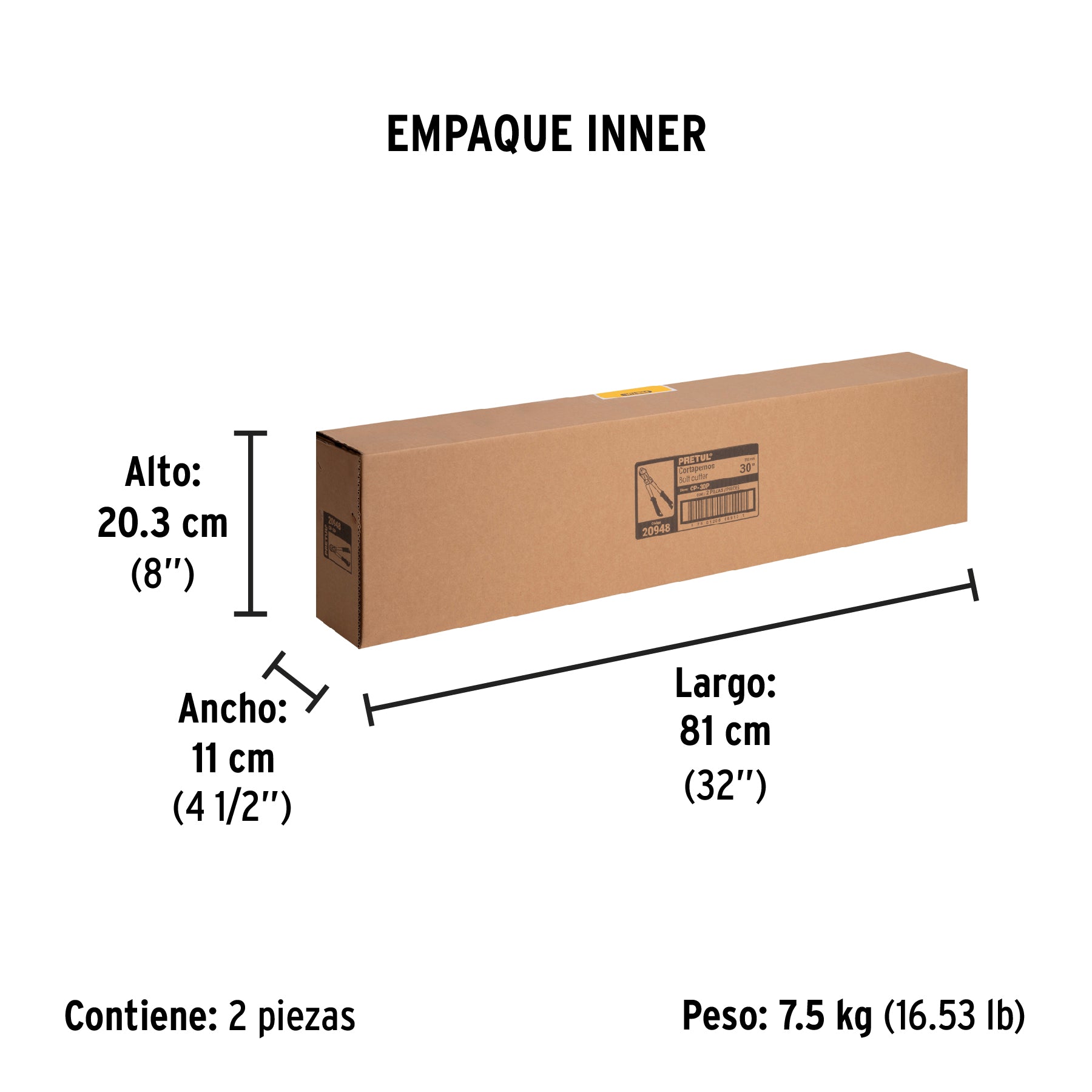 Cortapernos 30", pretul