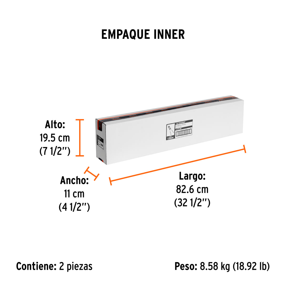 Cortaperno 30", cuchilla fabricada en acero al silicio