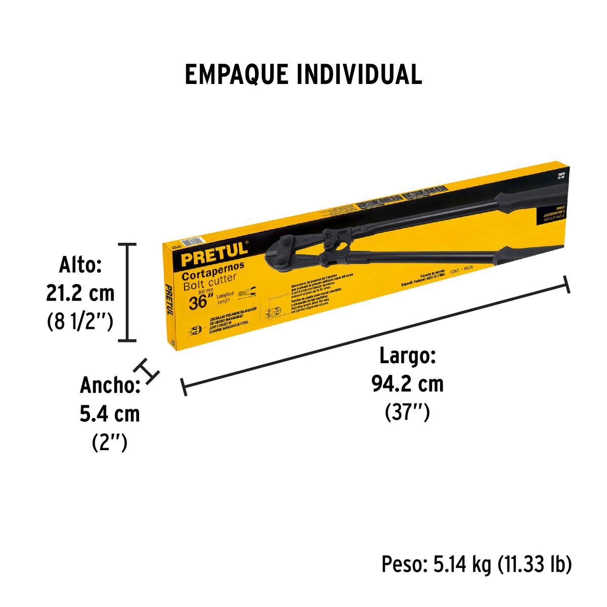 Cortapernos 36", pretul