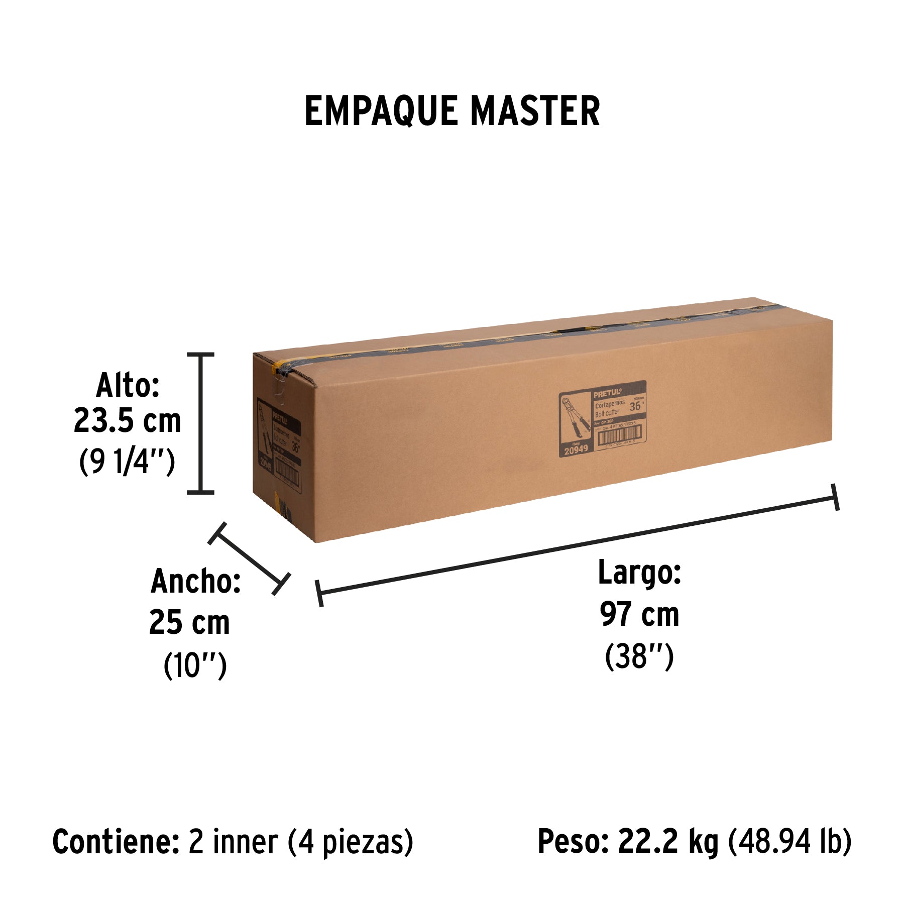 Cortapernos 36", pretul