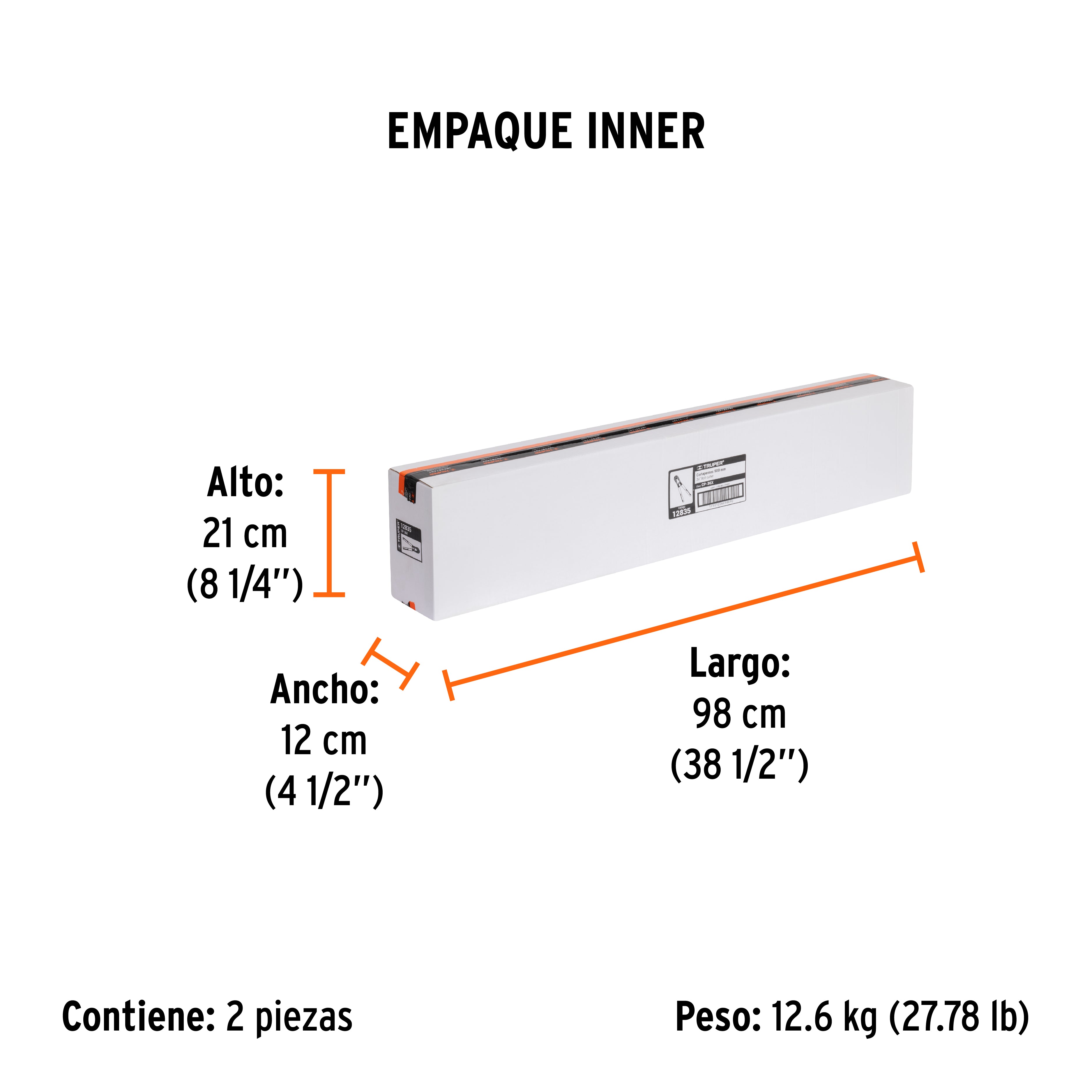 Cortaperno 36", cuchilla fabricada en acero al silicio