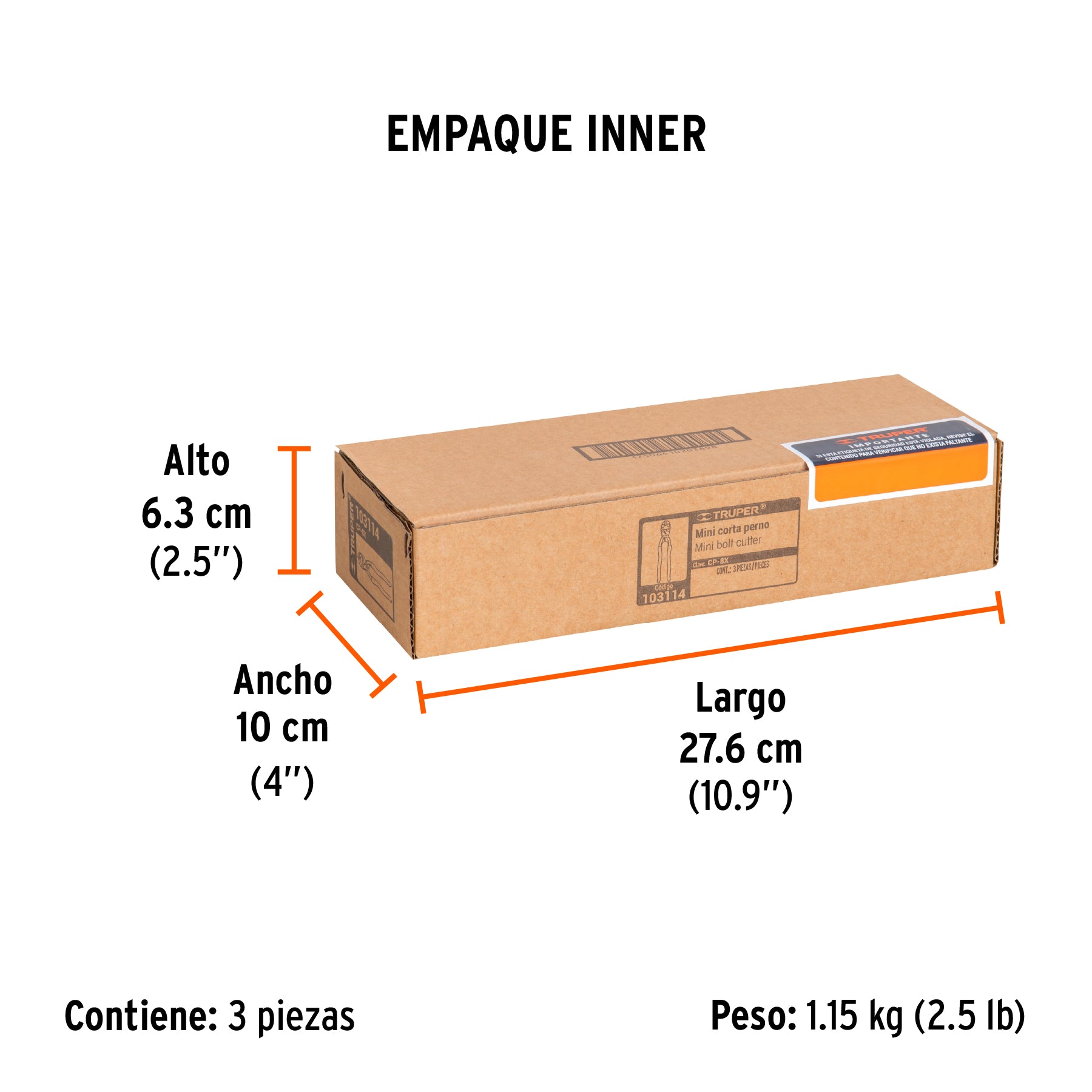 Cortapernos profesional de 8', Truper