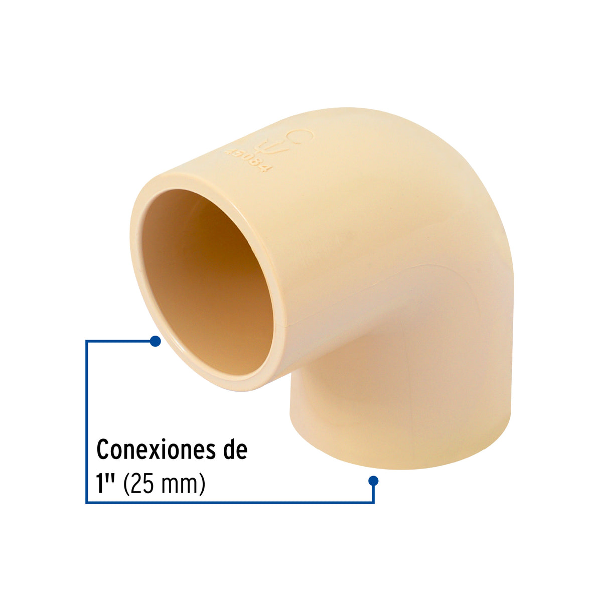 Codo 90° de CPVC, 1"