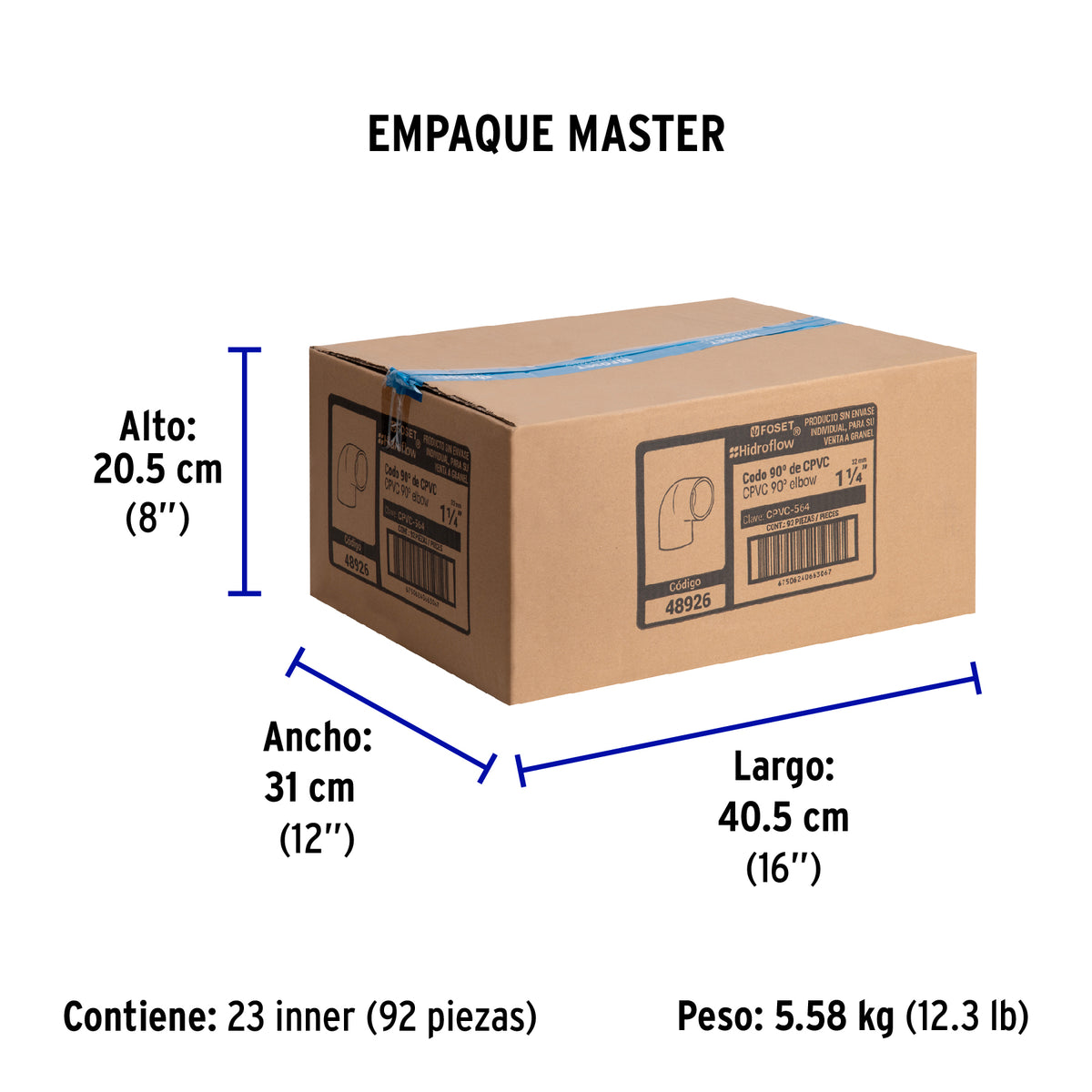 Codo 90° CPVC 1-1/4"