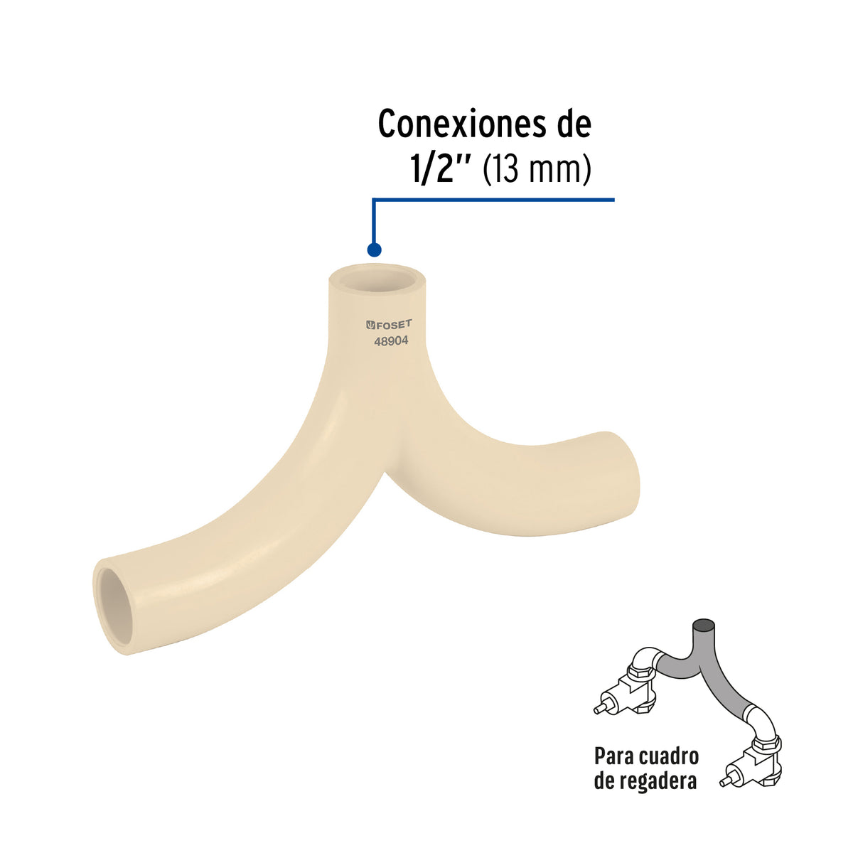 Mezclador tipo Bigote CPVC 1/2"