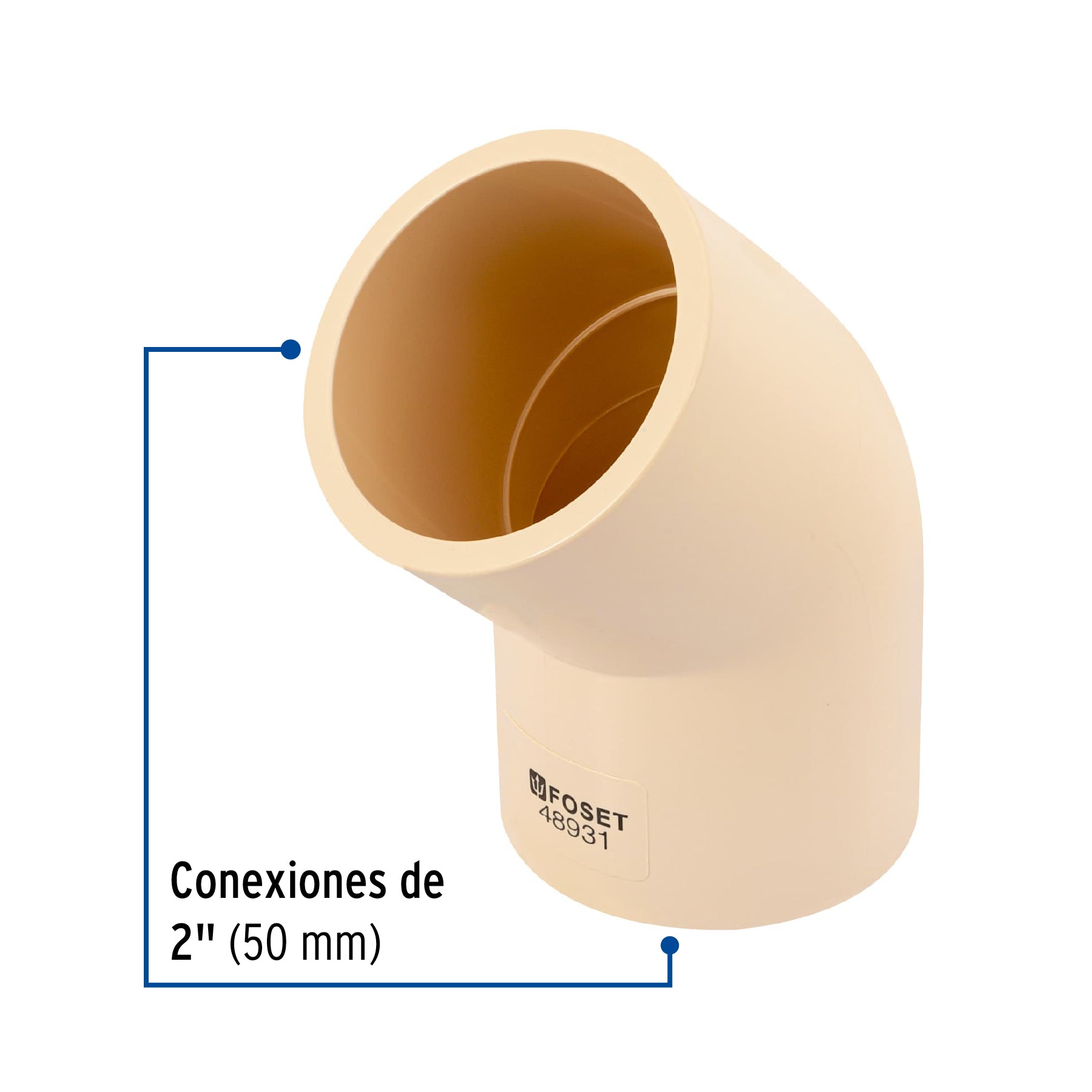 Codo 45° CPVC 2"