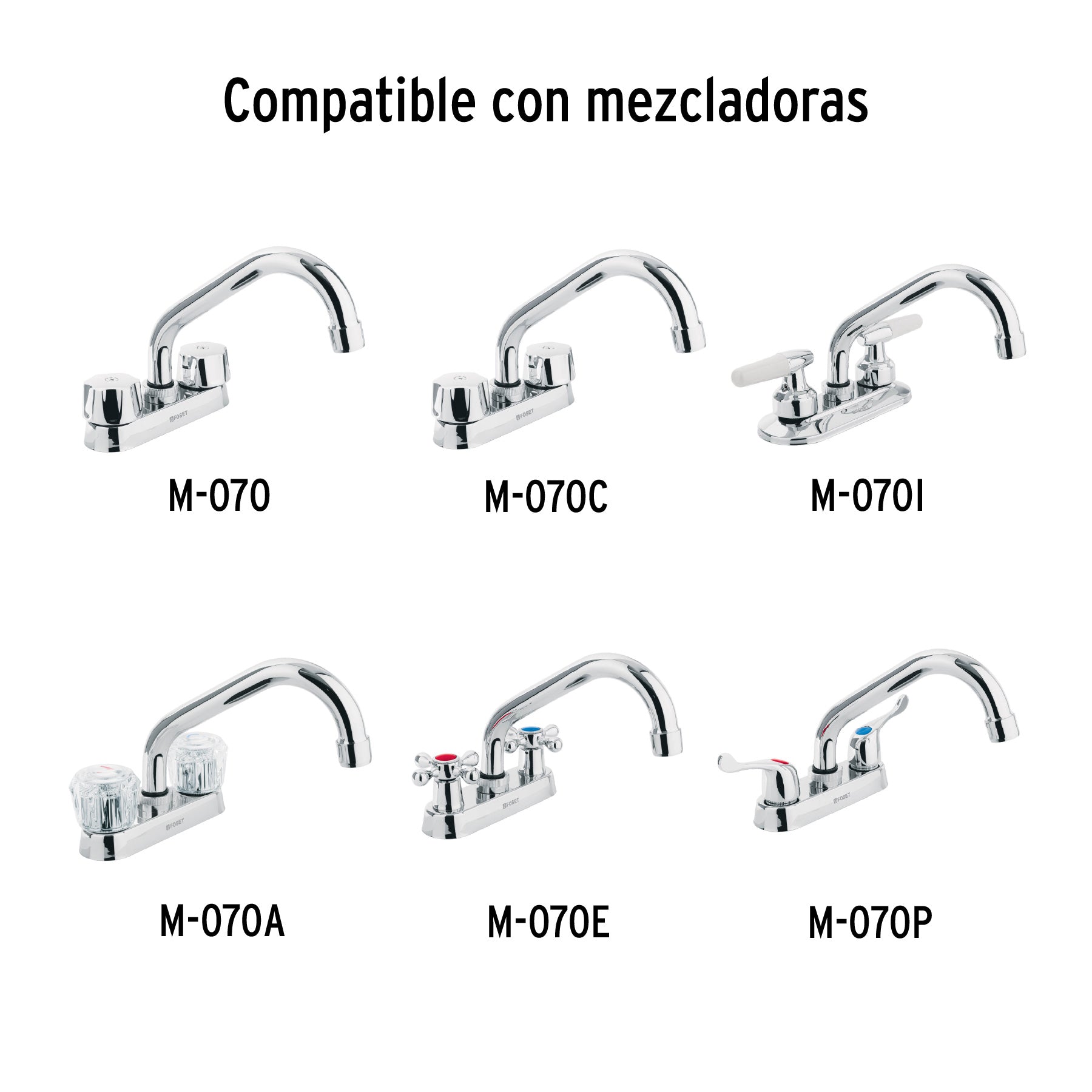 Cuello de repuesto para mezcladora de lavabo M-070