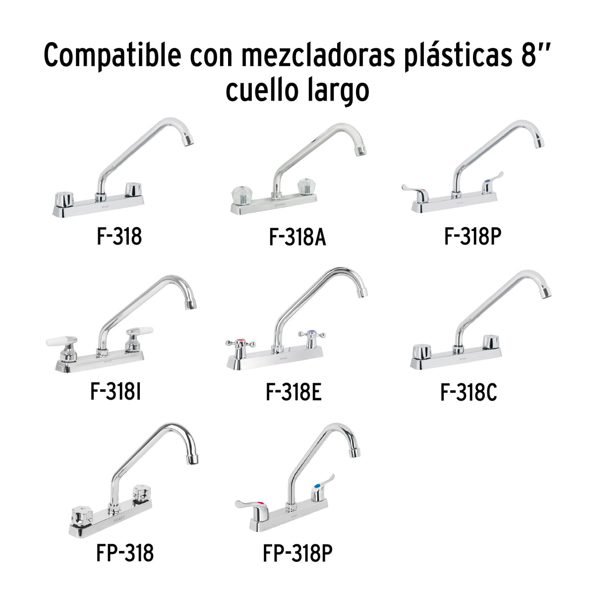 Cuello de repuesto standard para fregadero (f-318), basic