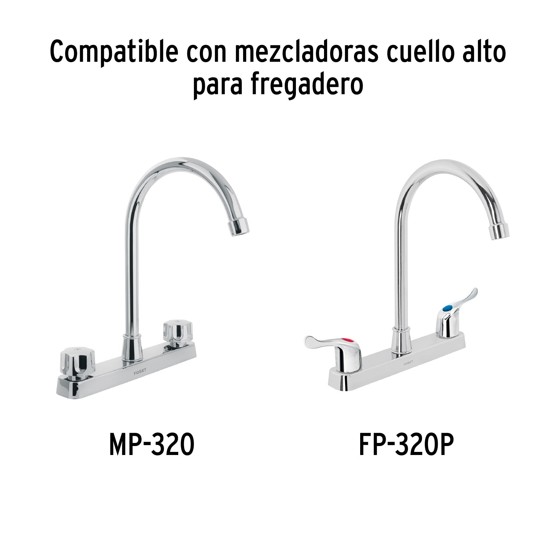 Repuesto de cuello alto para mezcladora de ABS