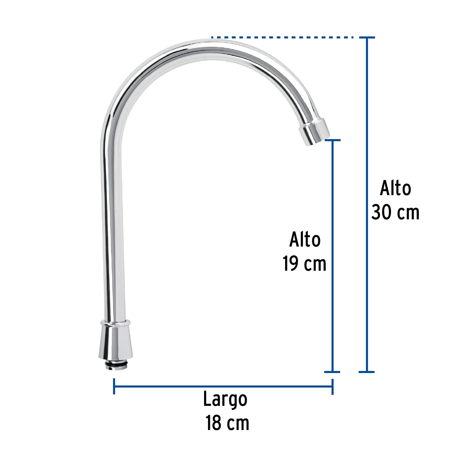 Repuesto de cuello alto para mezcladora de ABS