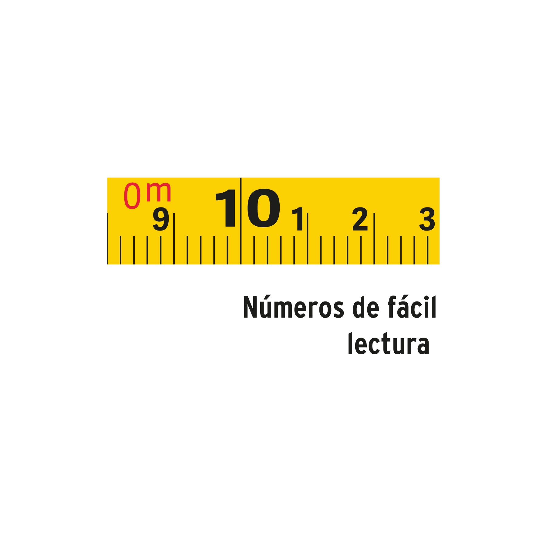 Cinta larga metálica, tipo cruceta, 50 metros