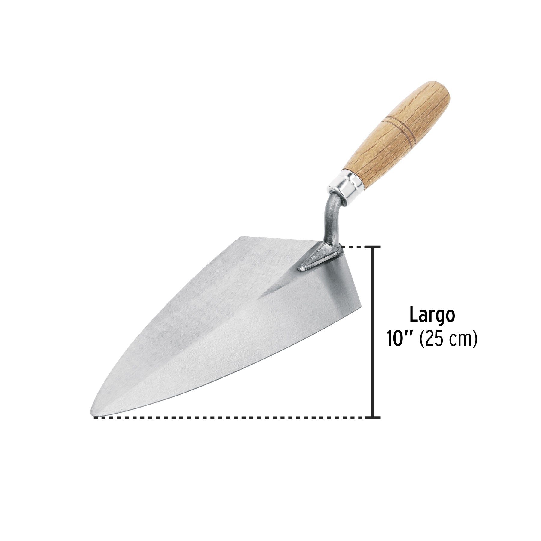 Cuchara para albañil, tipo filadelfia, 10" pretul