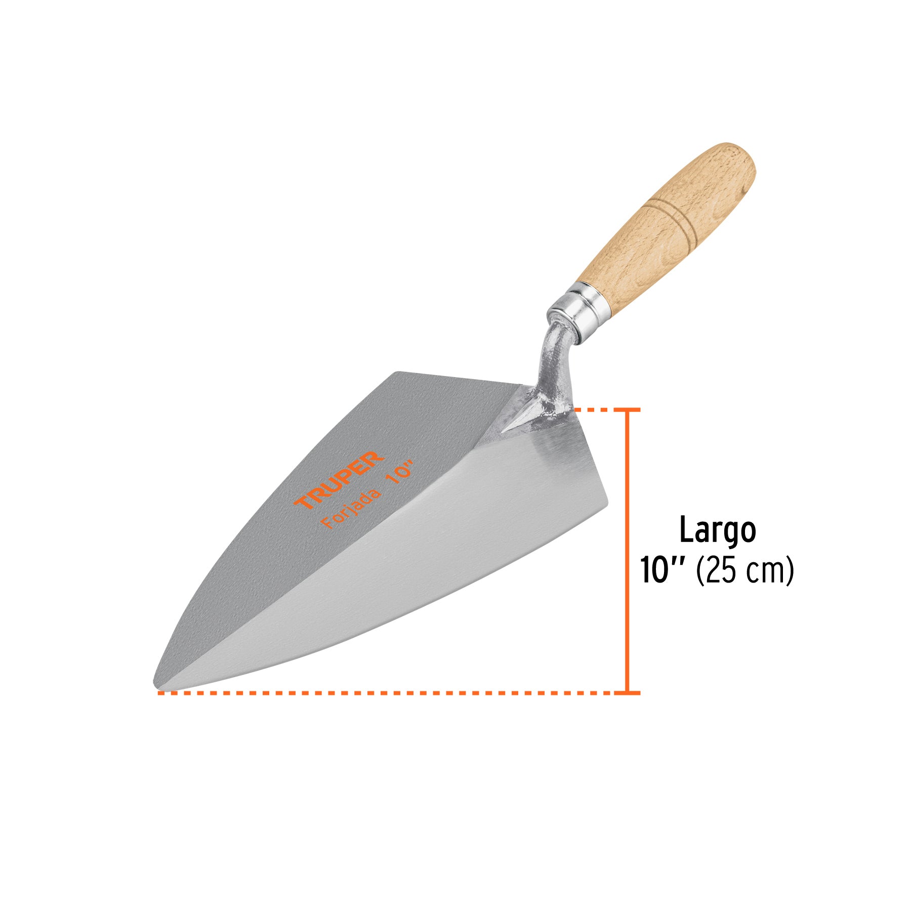 Cuchara para albañil, tipo filadelfia, 10"