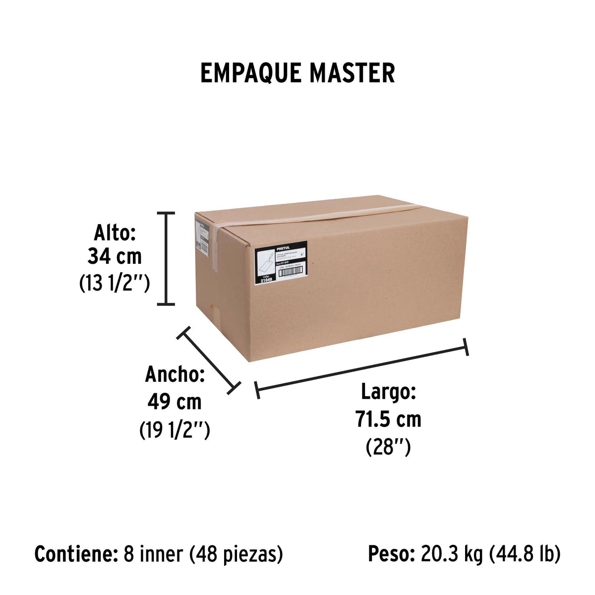 Cuchara para albañil, 9", yesera, Pretul