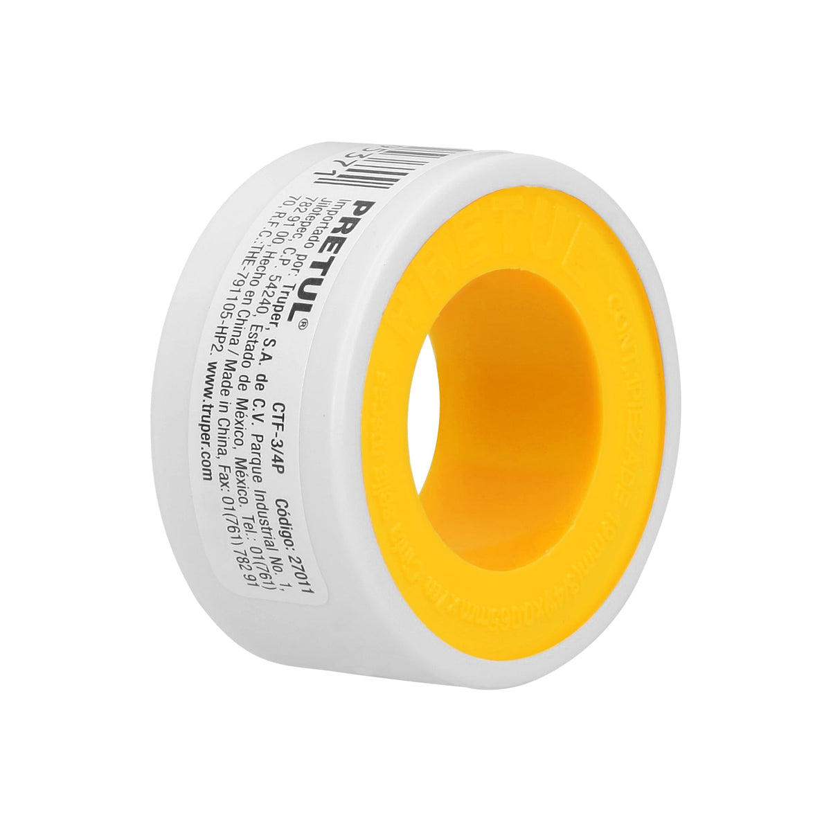 Cinta sella roscas, uso general, 7 m, 3/4", Pretul