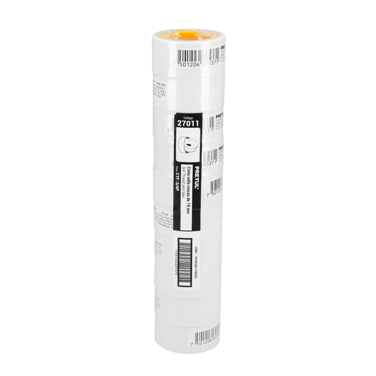 Cinta sella roscas, uso general, 7 m, 3/4", Pretul