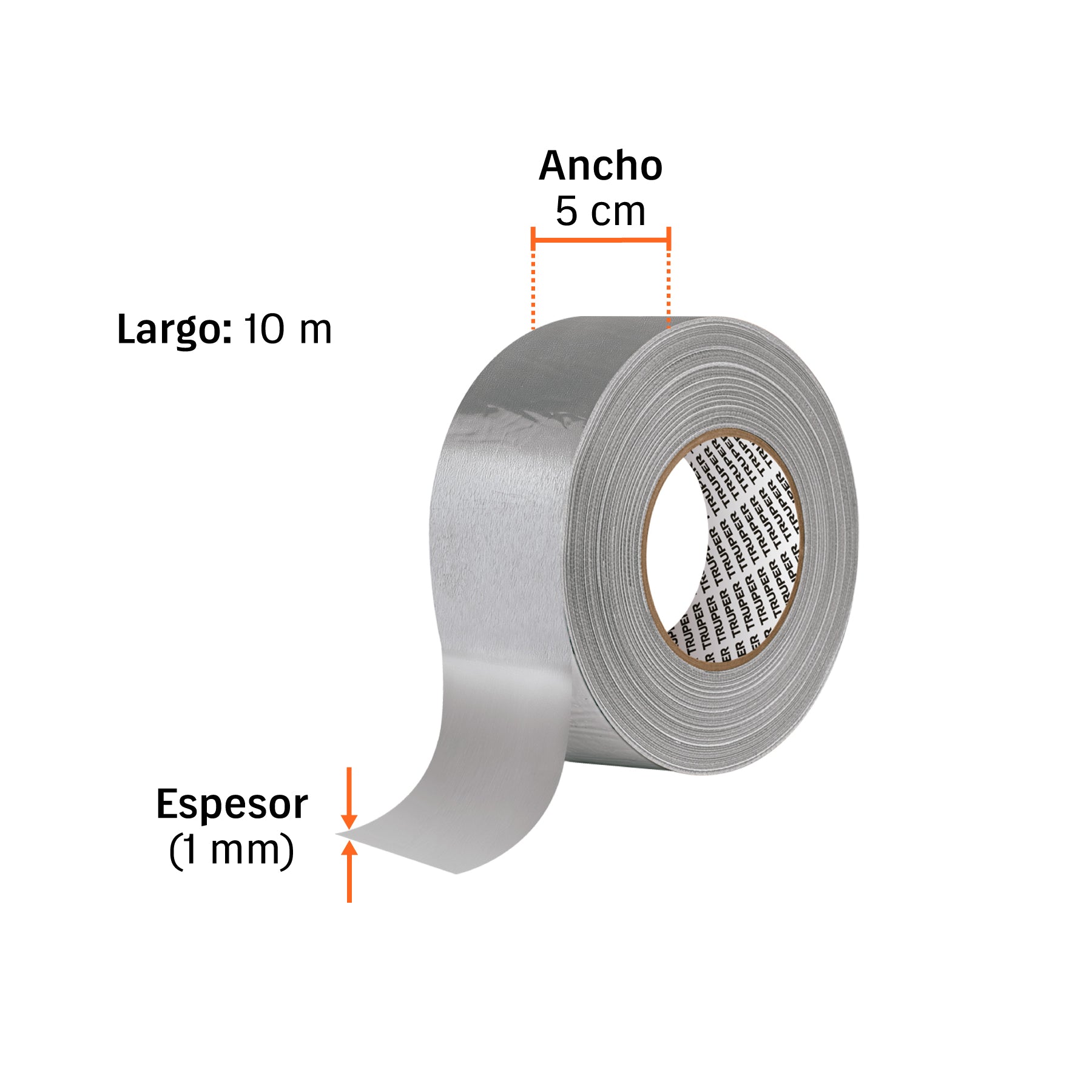 Cinta tapagoteras, 5cm x 10m,TRUPER