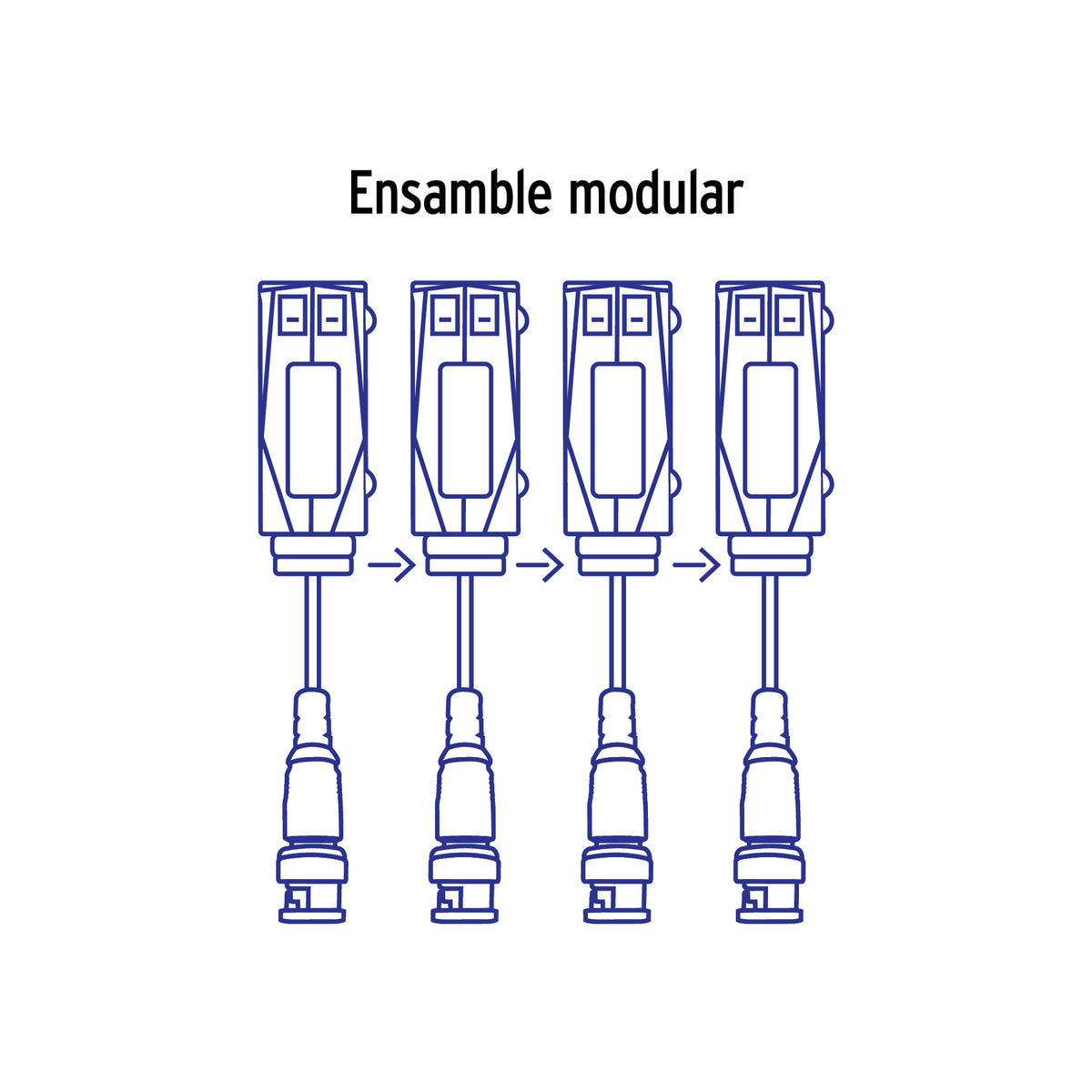 Par de Transceptores Pasivos Video Balun, hasta 8MP, Volteck