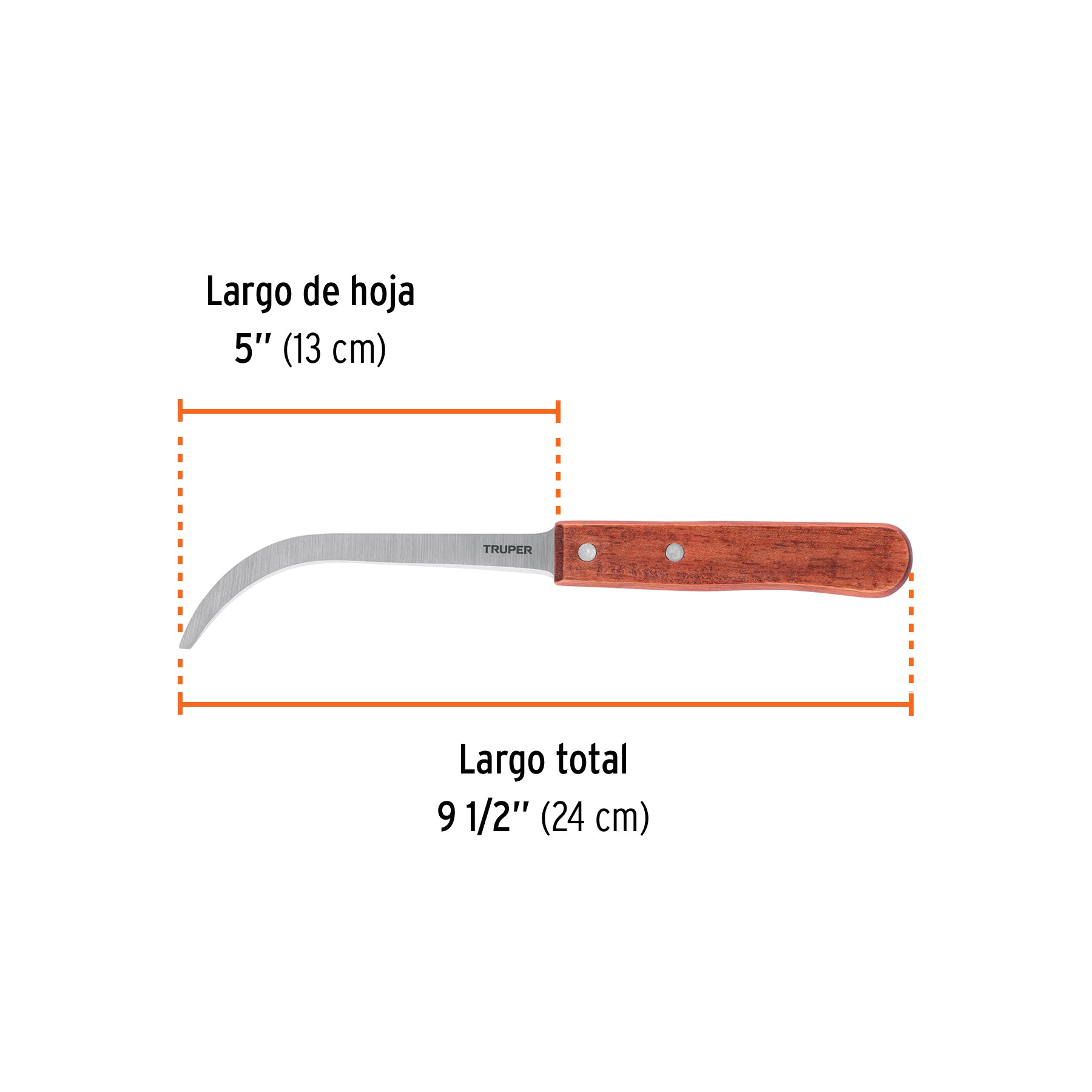 Cuchillo bananero 5', Truper