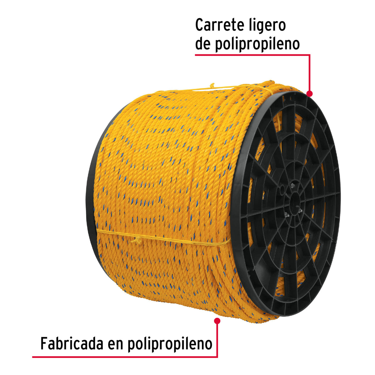 Cuerda de polipropileno de 8 mm