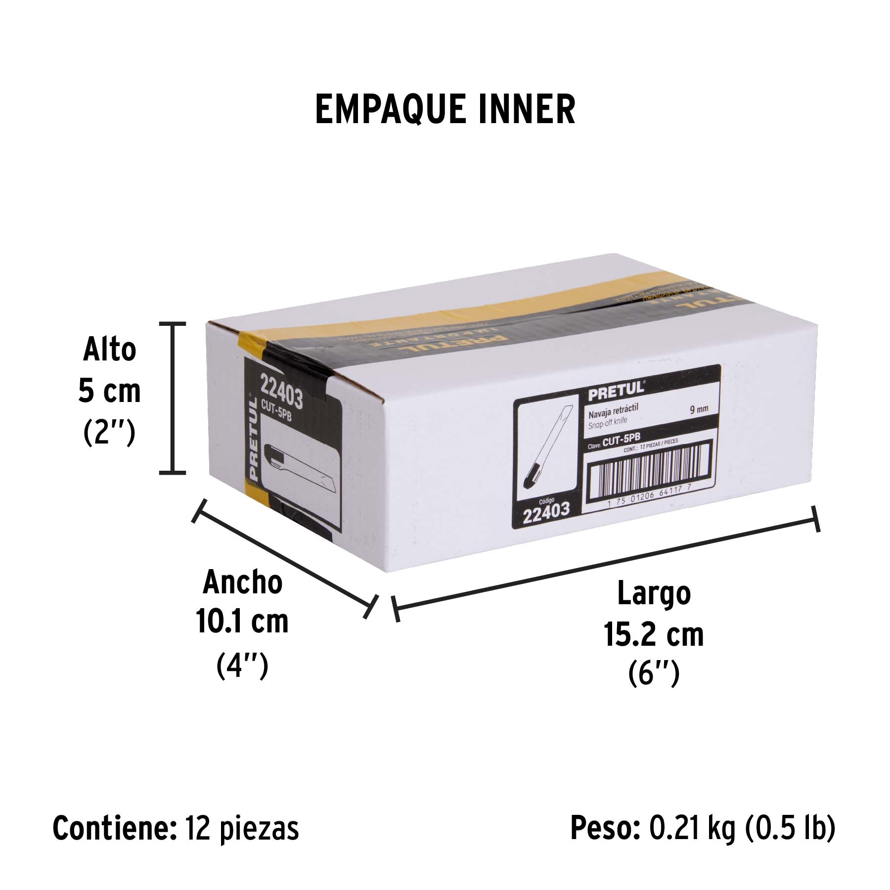 Cuter 5", plastico 9 mm