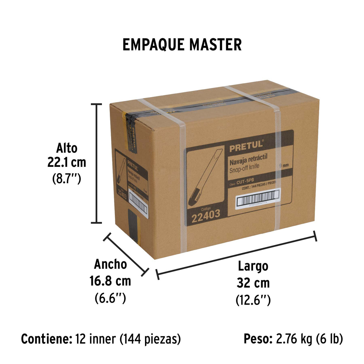 Cuter 5", plastico 9 mm
