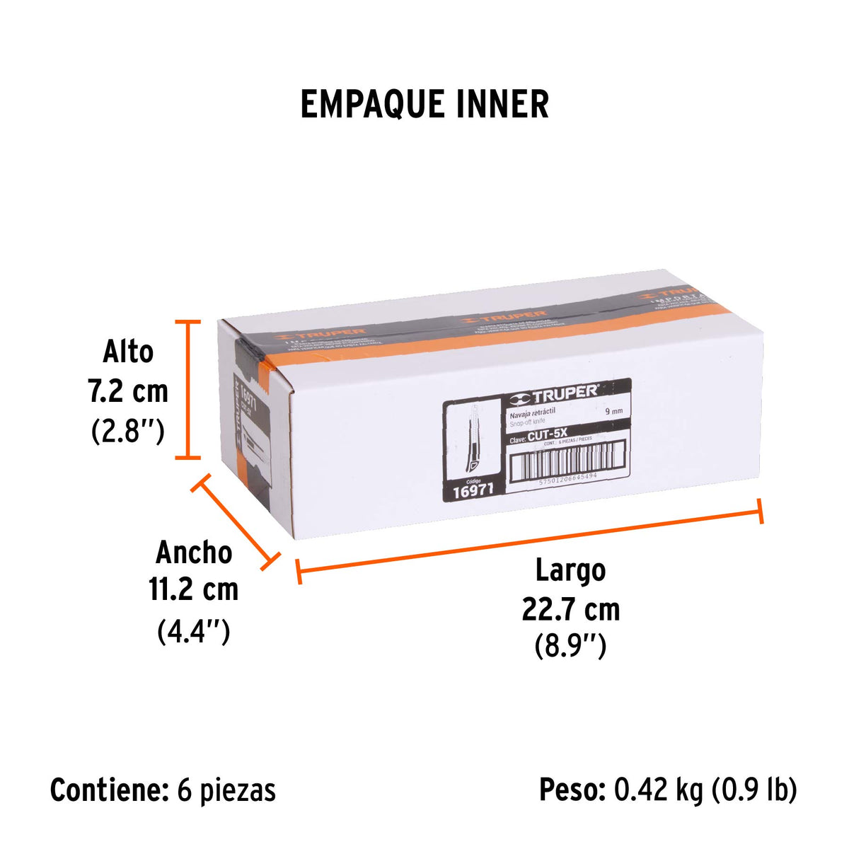 Cutter 5" con grip