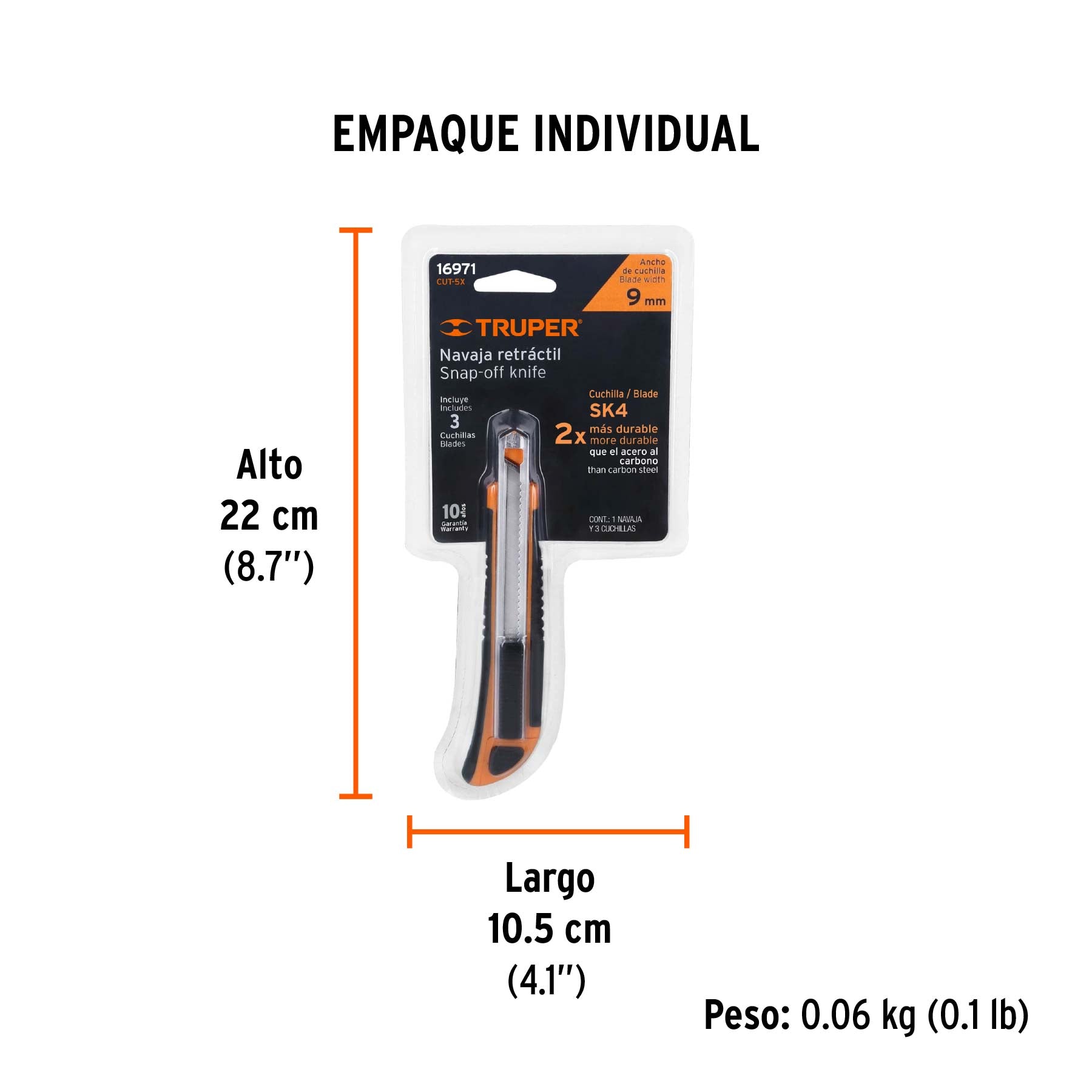 Cutter 5" con grip