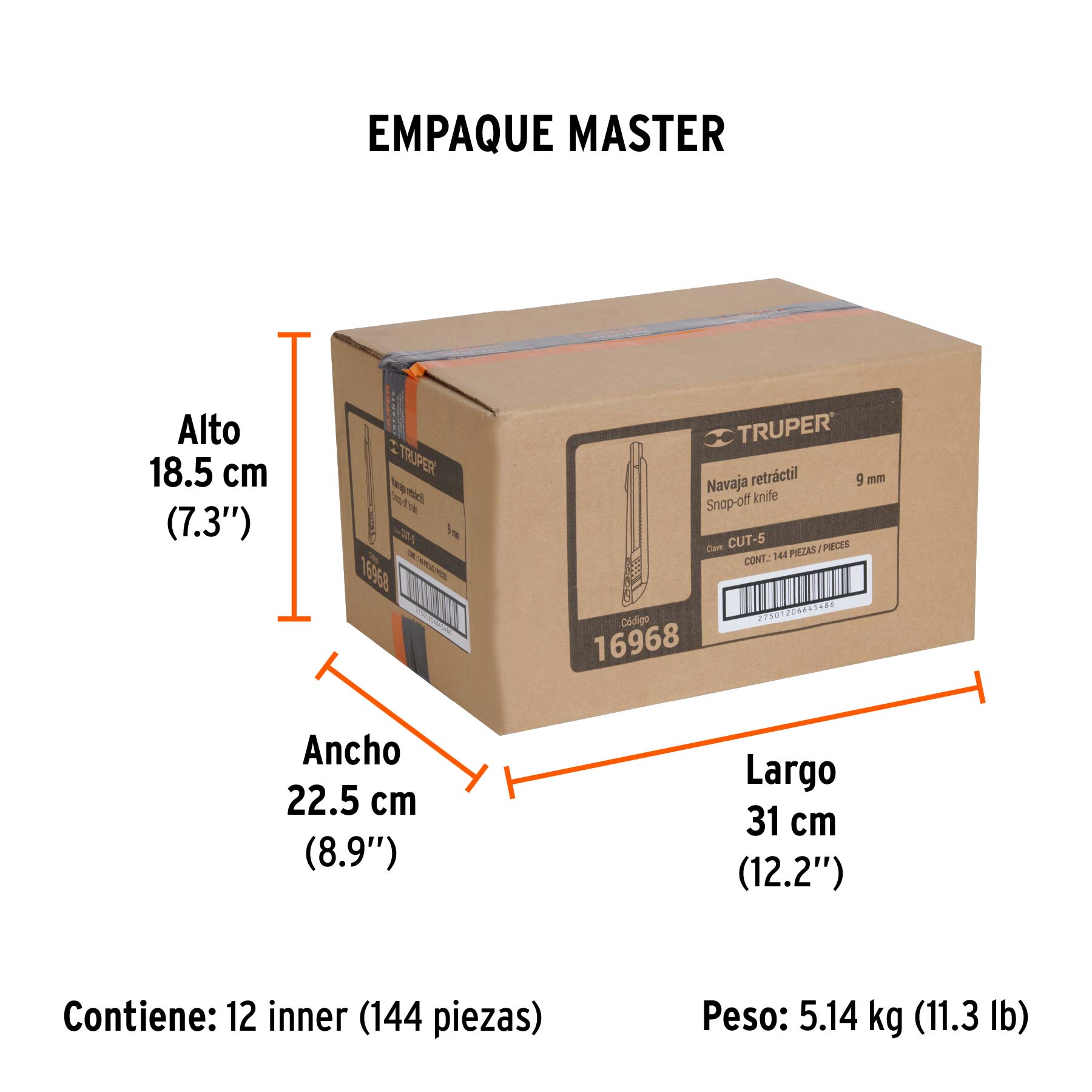 Cutter plástico 9 mm