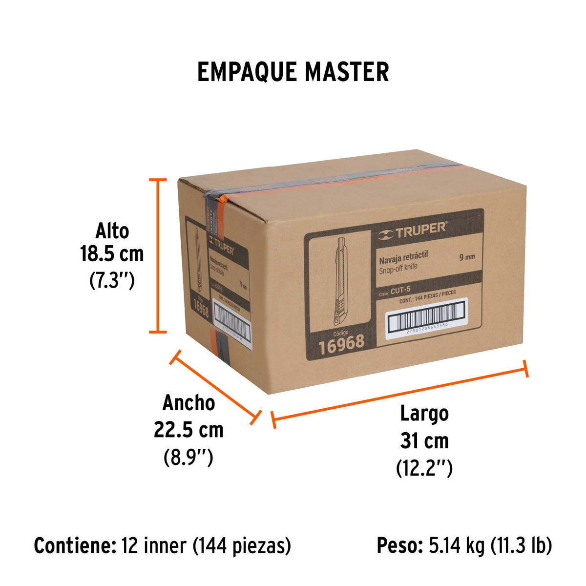 Cutter plástico 9 mm