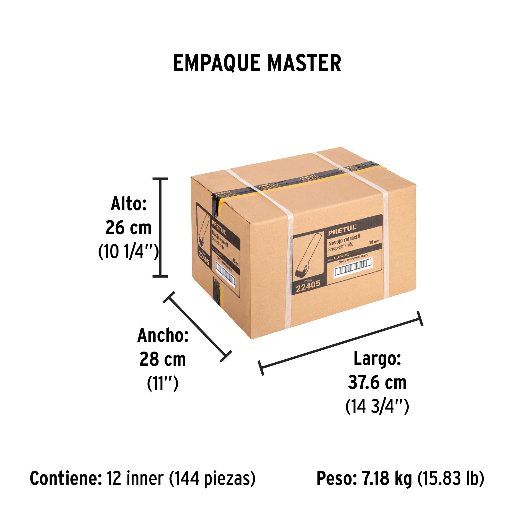 Cuter 6" plastico 18 mm