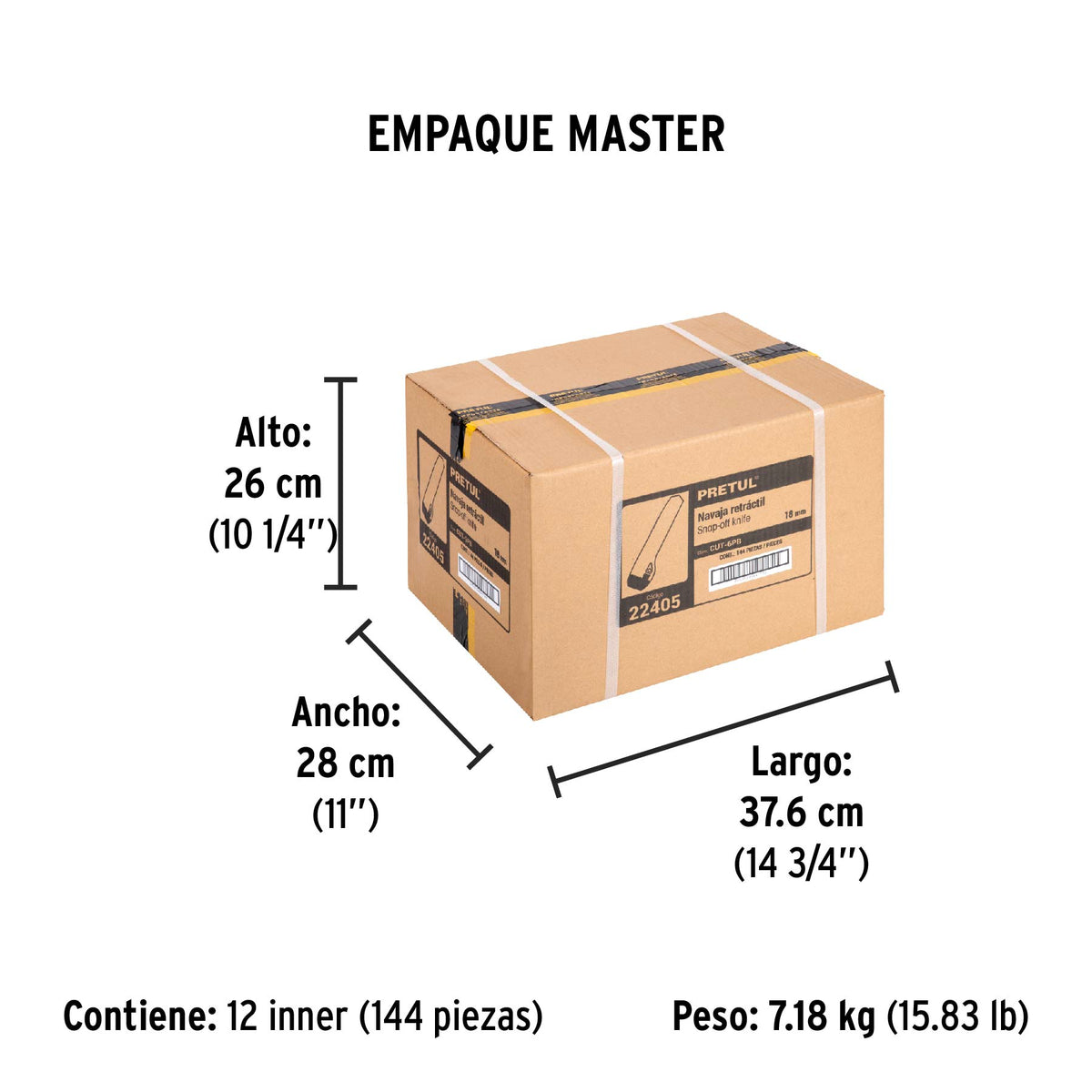 Cuter 6" plastico 18 mm