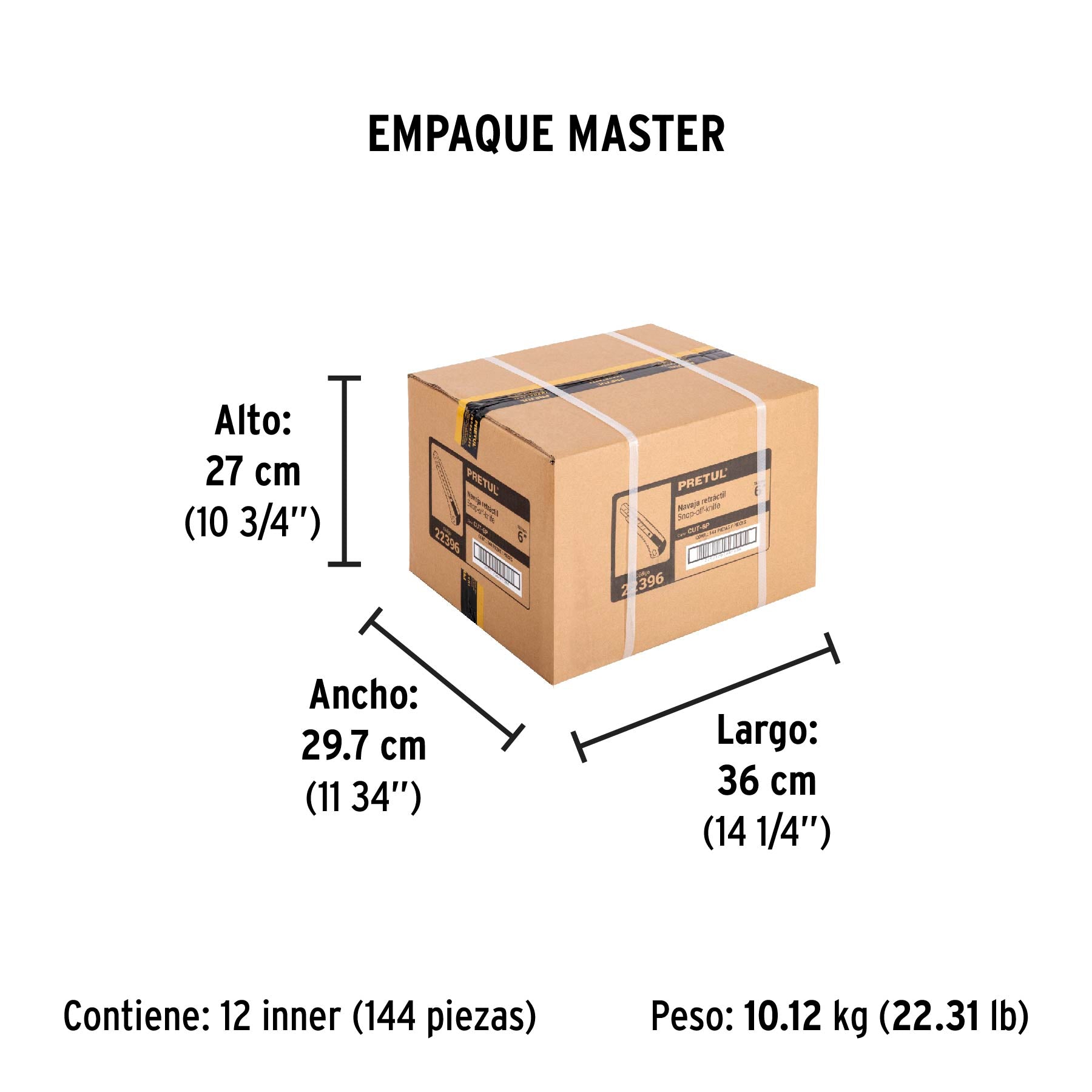 Cutter 6", alma metálica, Pretul