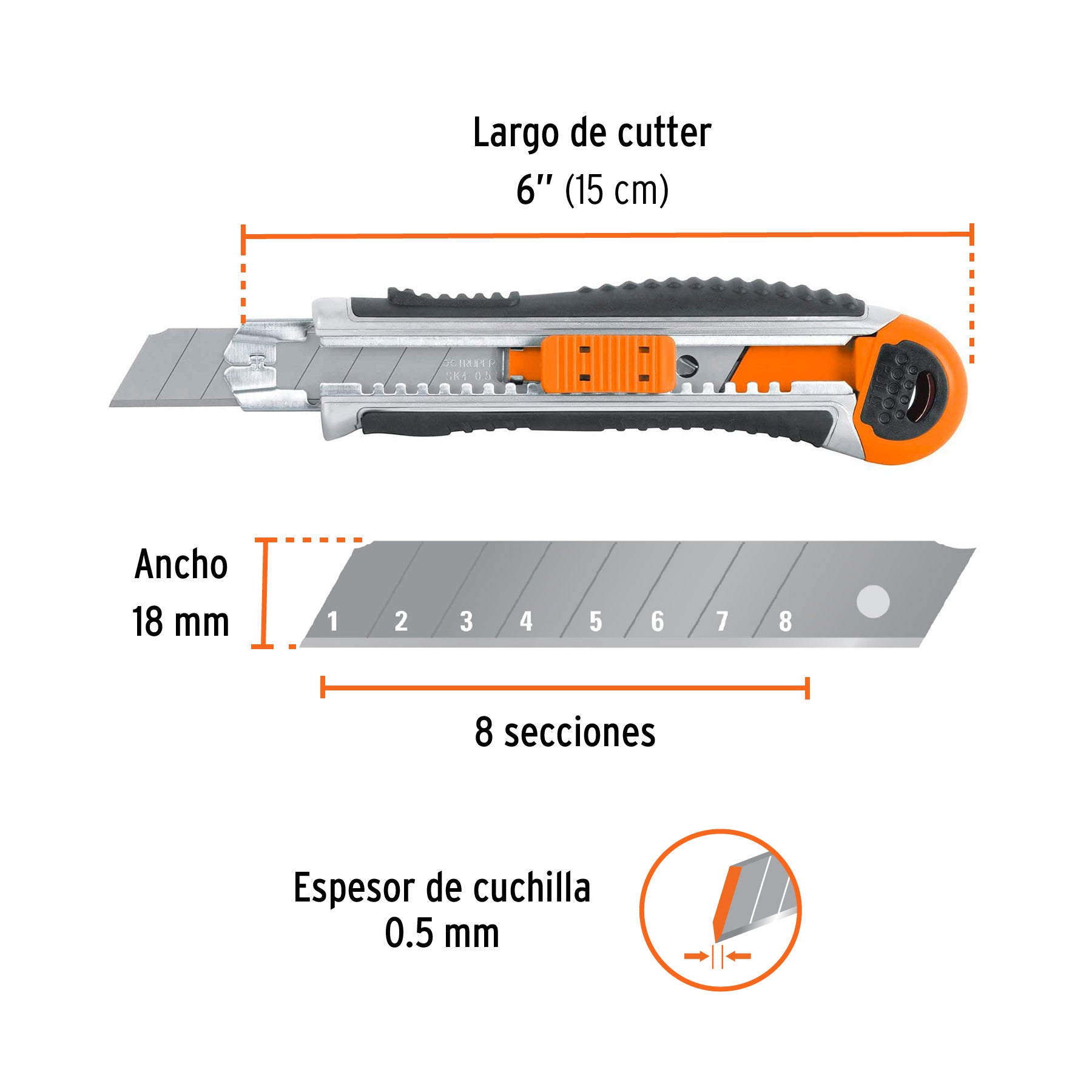 Cutter 6" reforzado