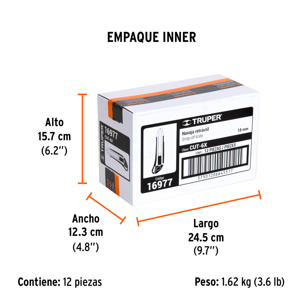 Cutter 6" con grip